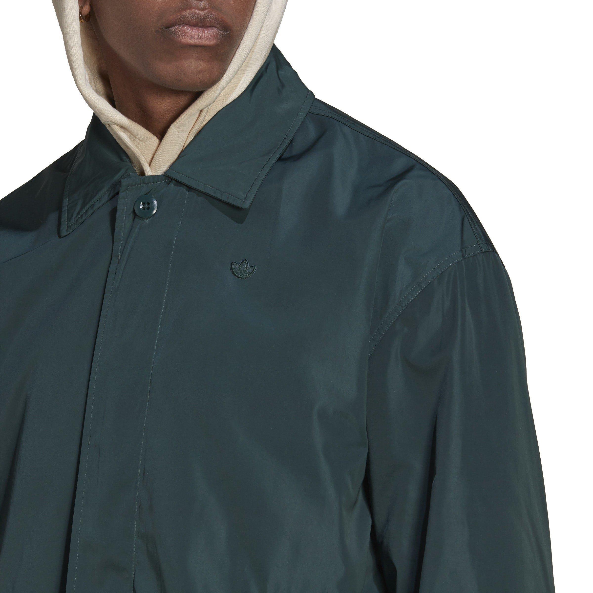 Verde - adidas Originals - Men's Adicolor Contempo Recycled Mid-Length Long Sleeve Windbreaker - 5