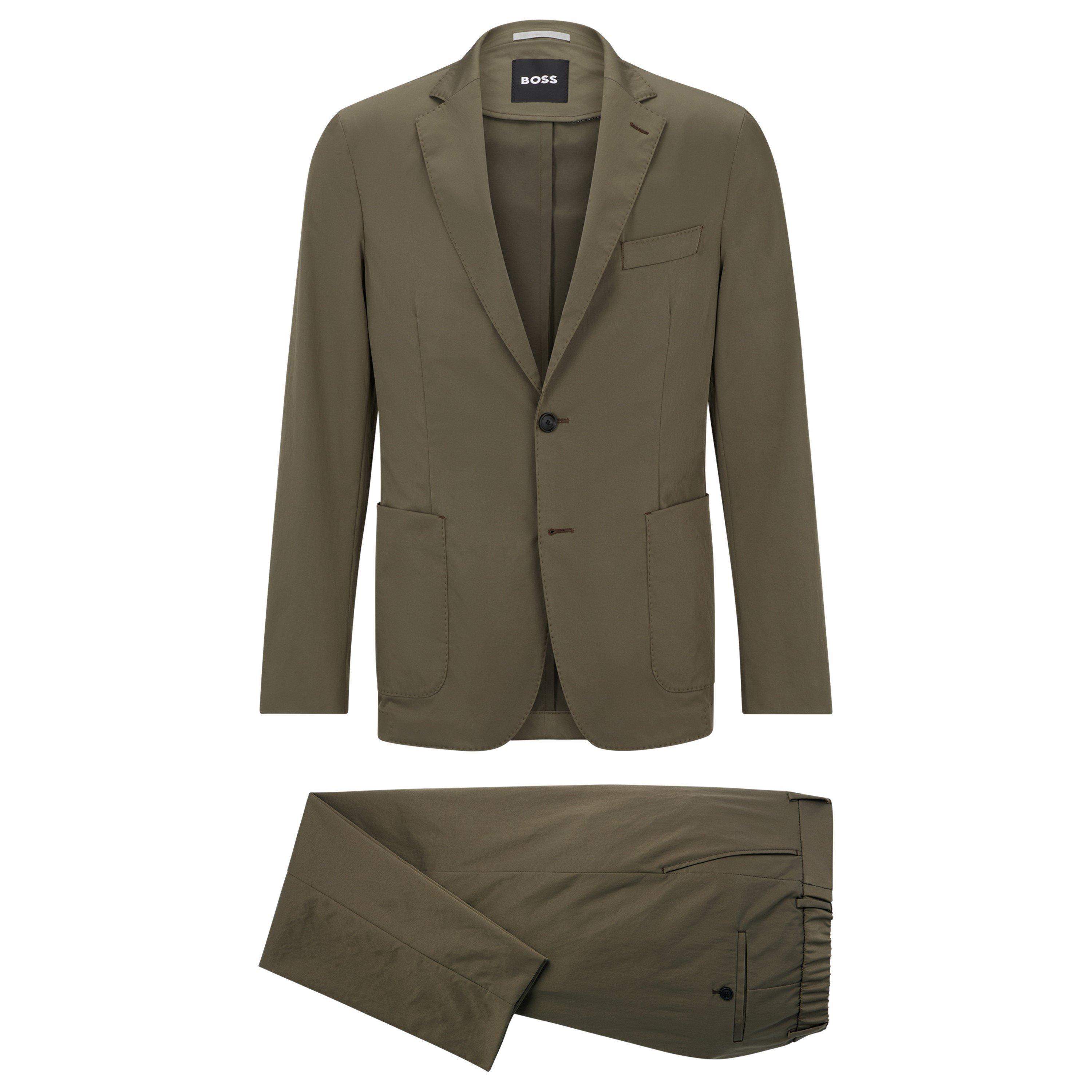 Green - Boss - Men's Suit - 4
