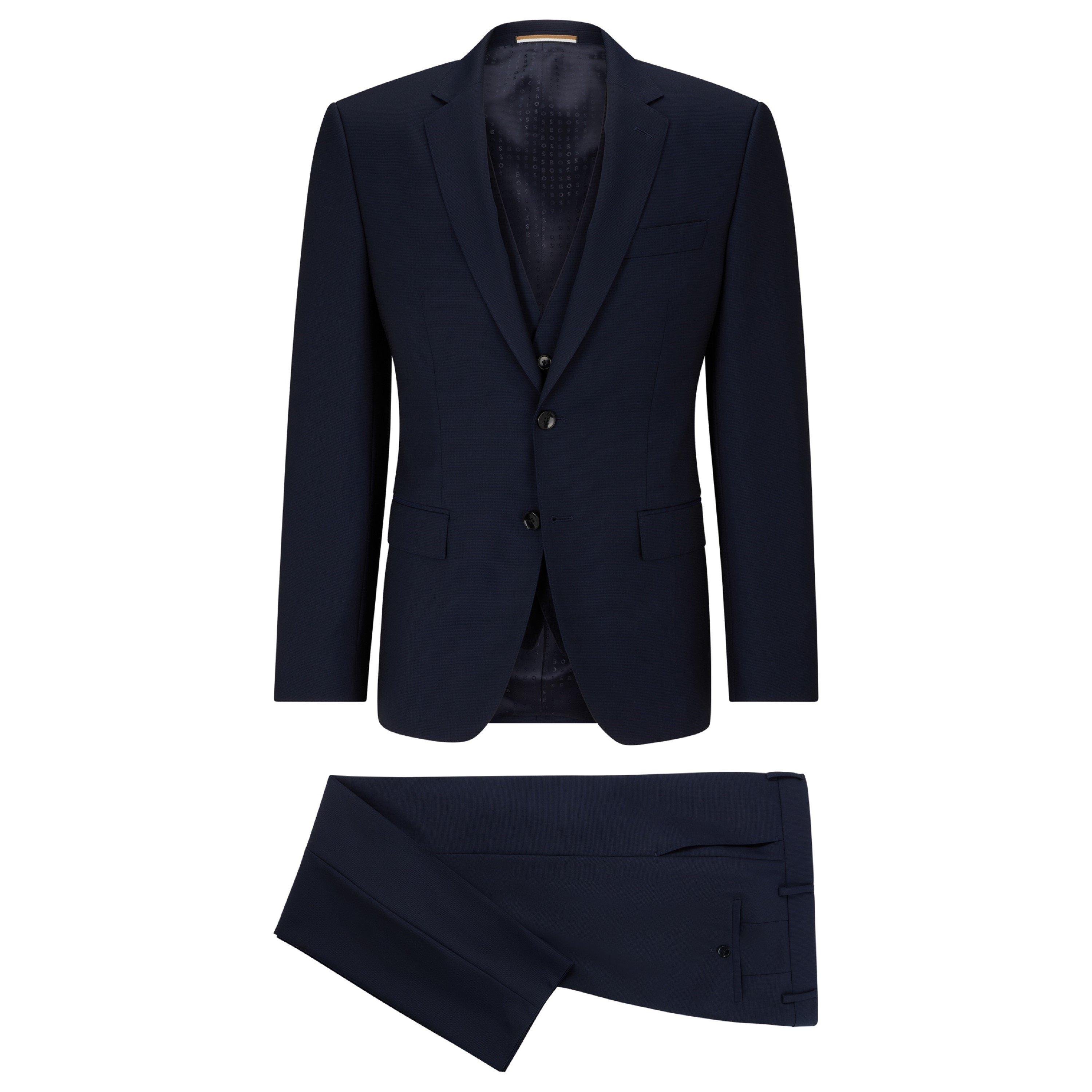 Blue - Boss - Men's H Huge Suit - 4