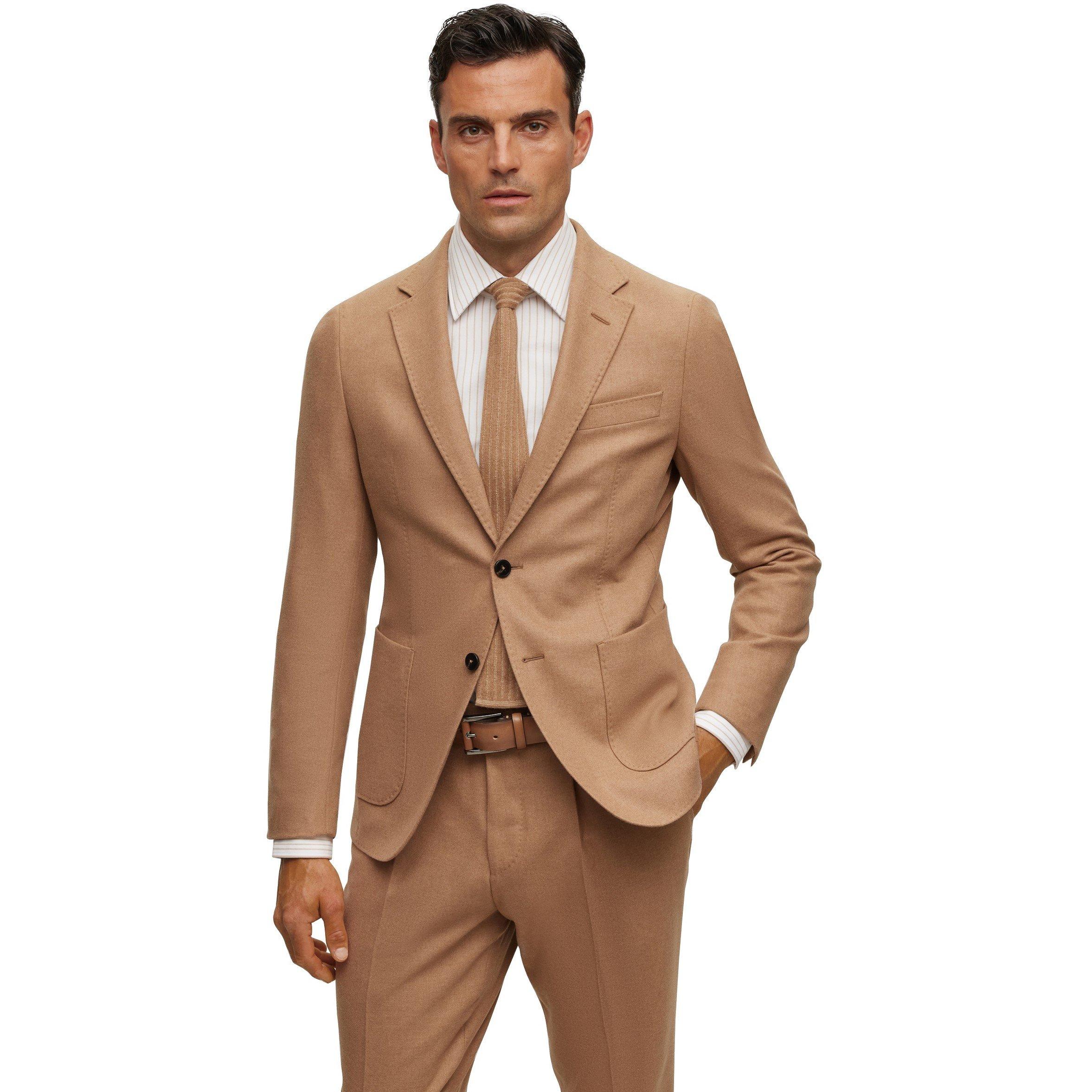 Beige - Boss - Men's Heston Suit - 2