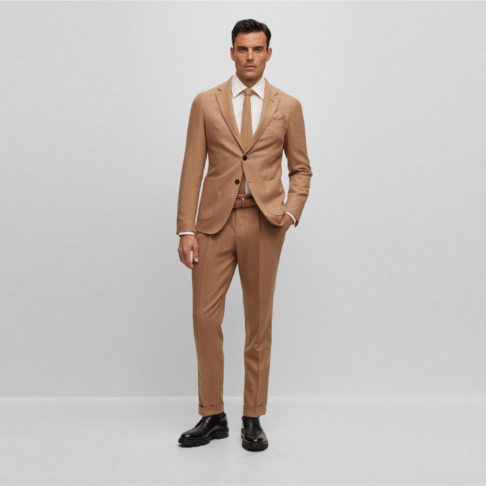 Beige - Boss - Men's Heston Suit - 7