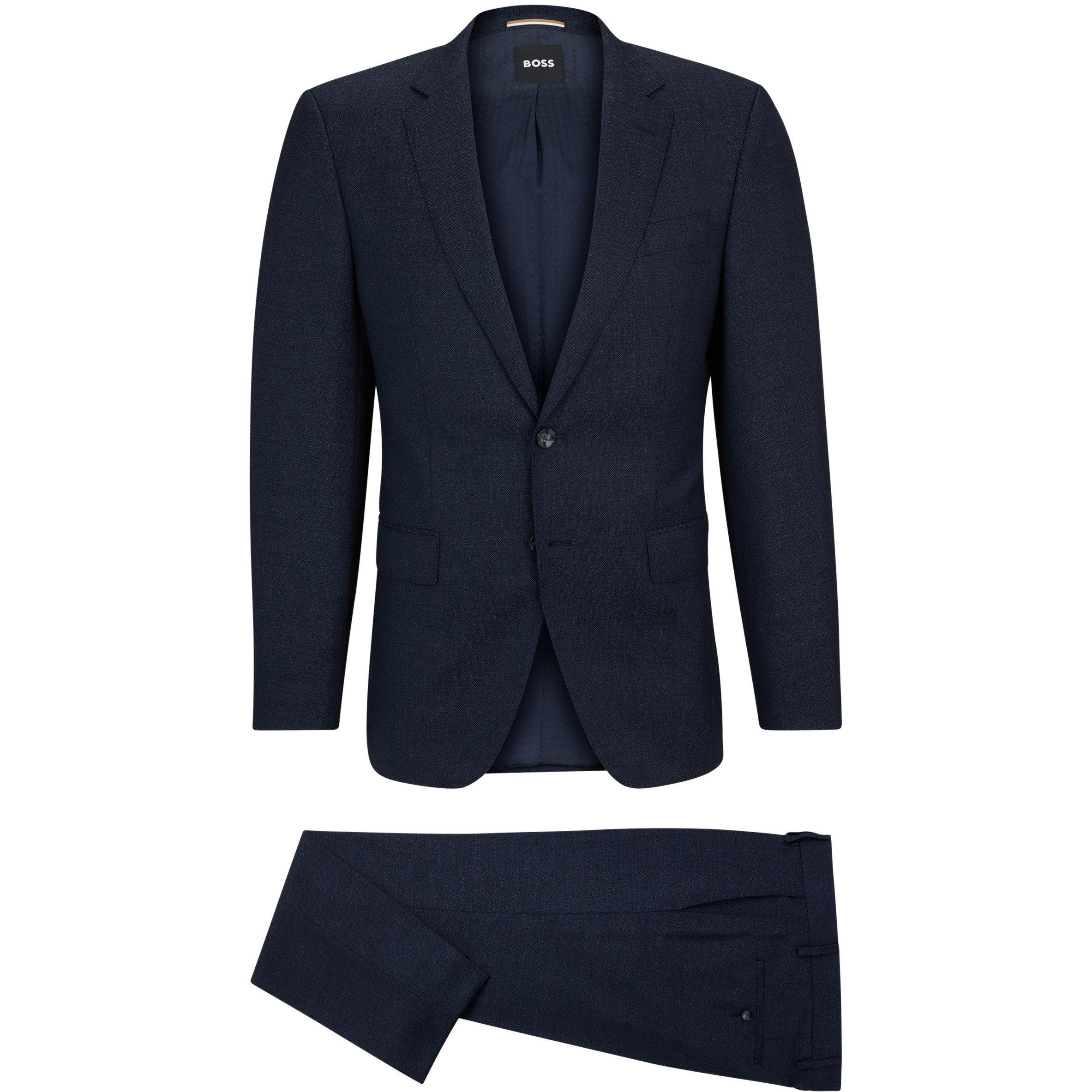 Blue - Boss - Men's H Huge Suit - 4