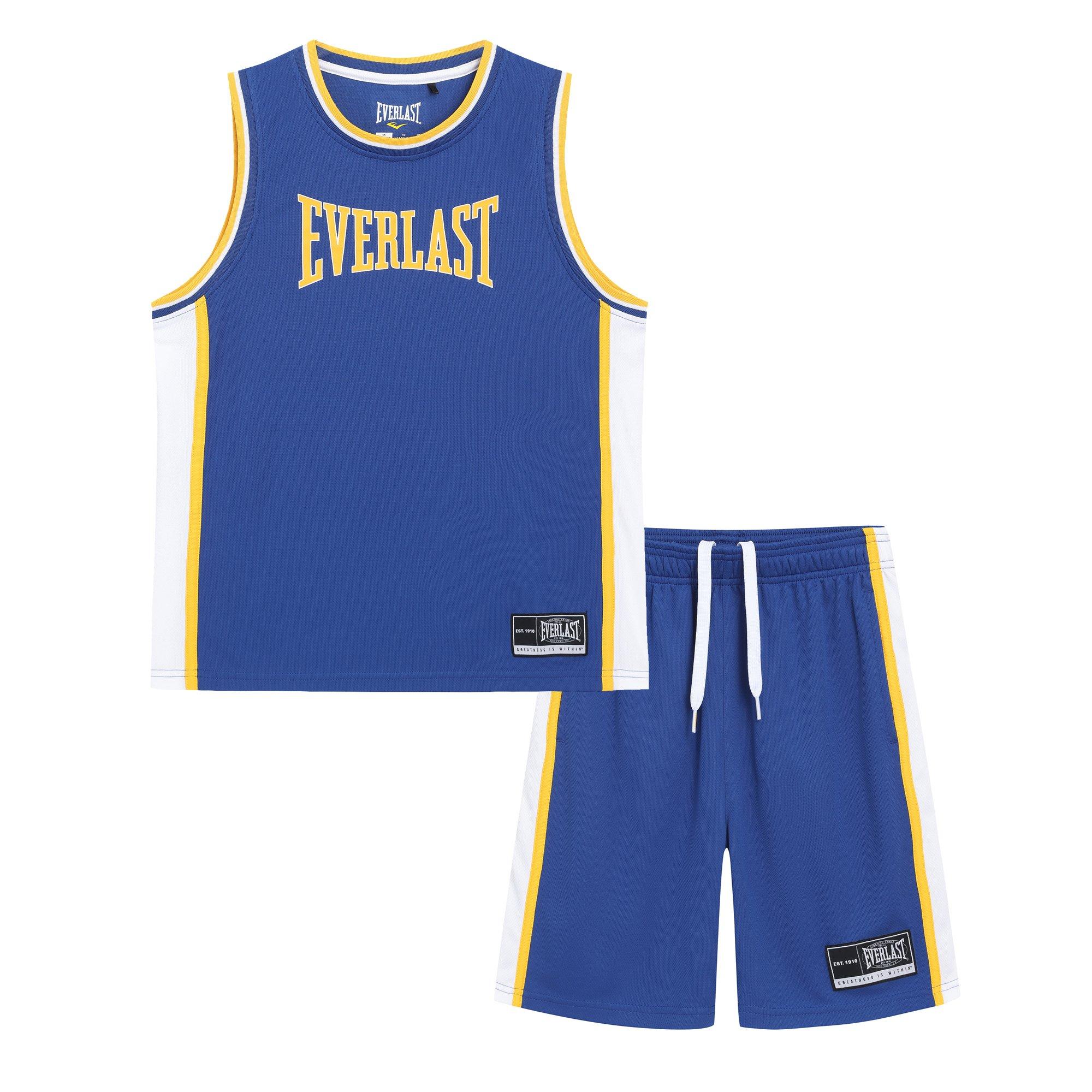 Everlast Boys Basketball Set Junior - Blue/Yellow - 13 Years