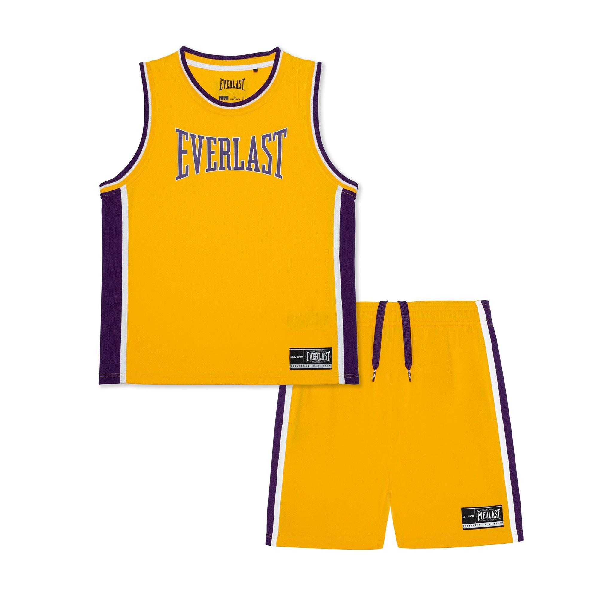 Everlast Boys Basketball Set Junior - Purple/Yellow - 13 Years