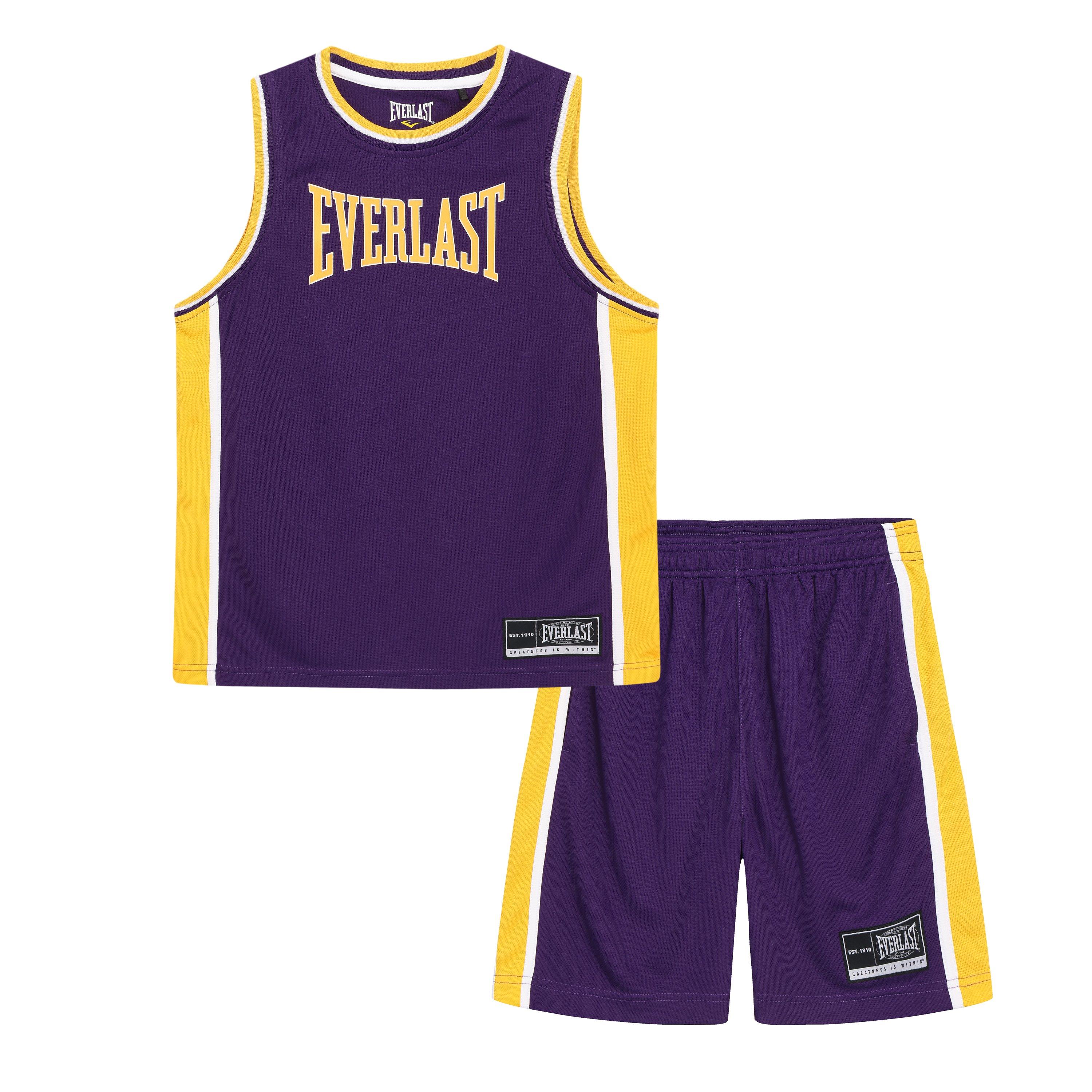 Everlast Boys Basketball Set Junior - Purple/Yellow - 13 Years