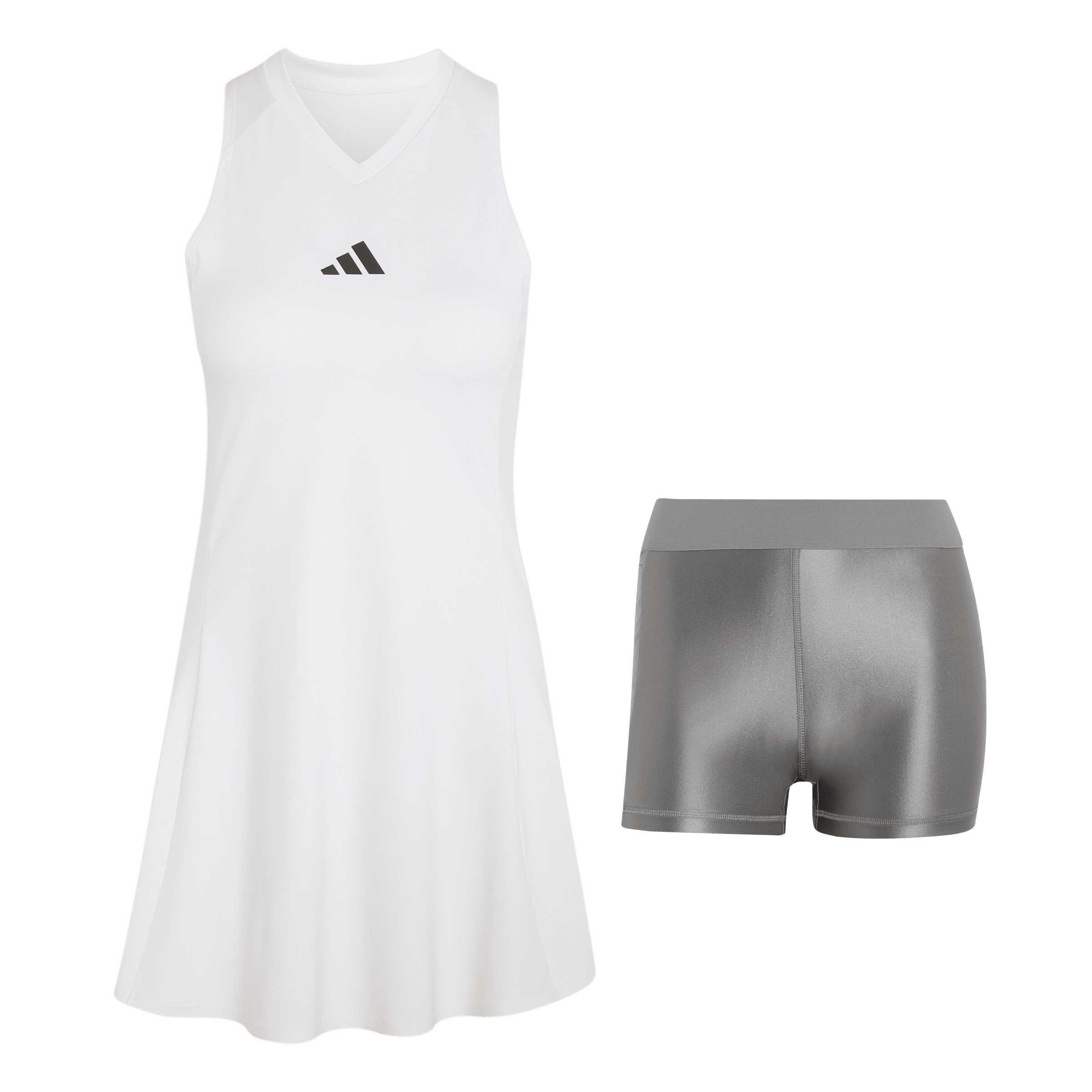 White - adidas - Women's Wim Drees Tennis Dress - 1