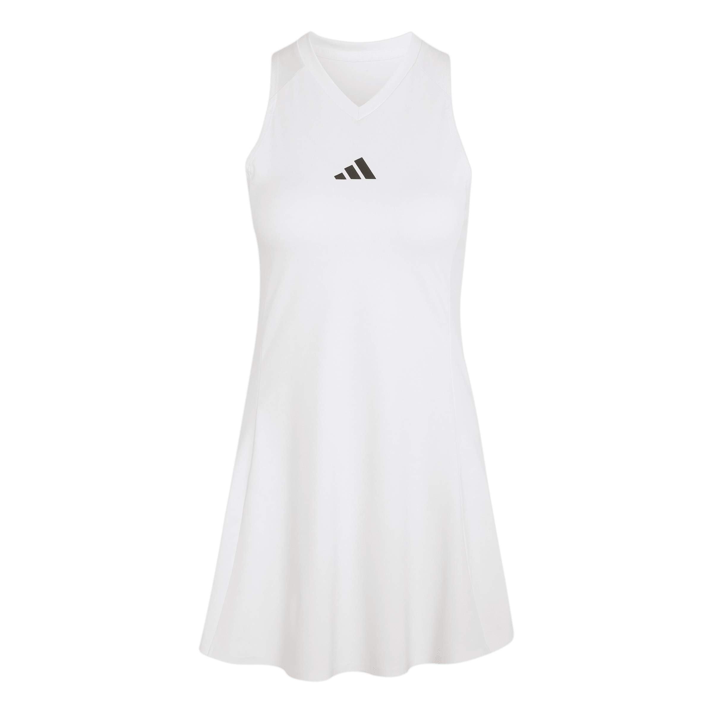 White - adidas - Women's Wim Drees Tennis Dress - 4