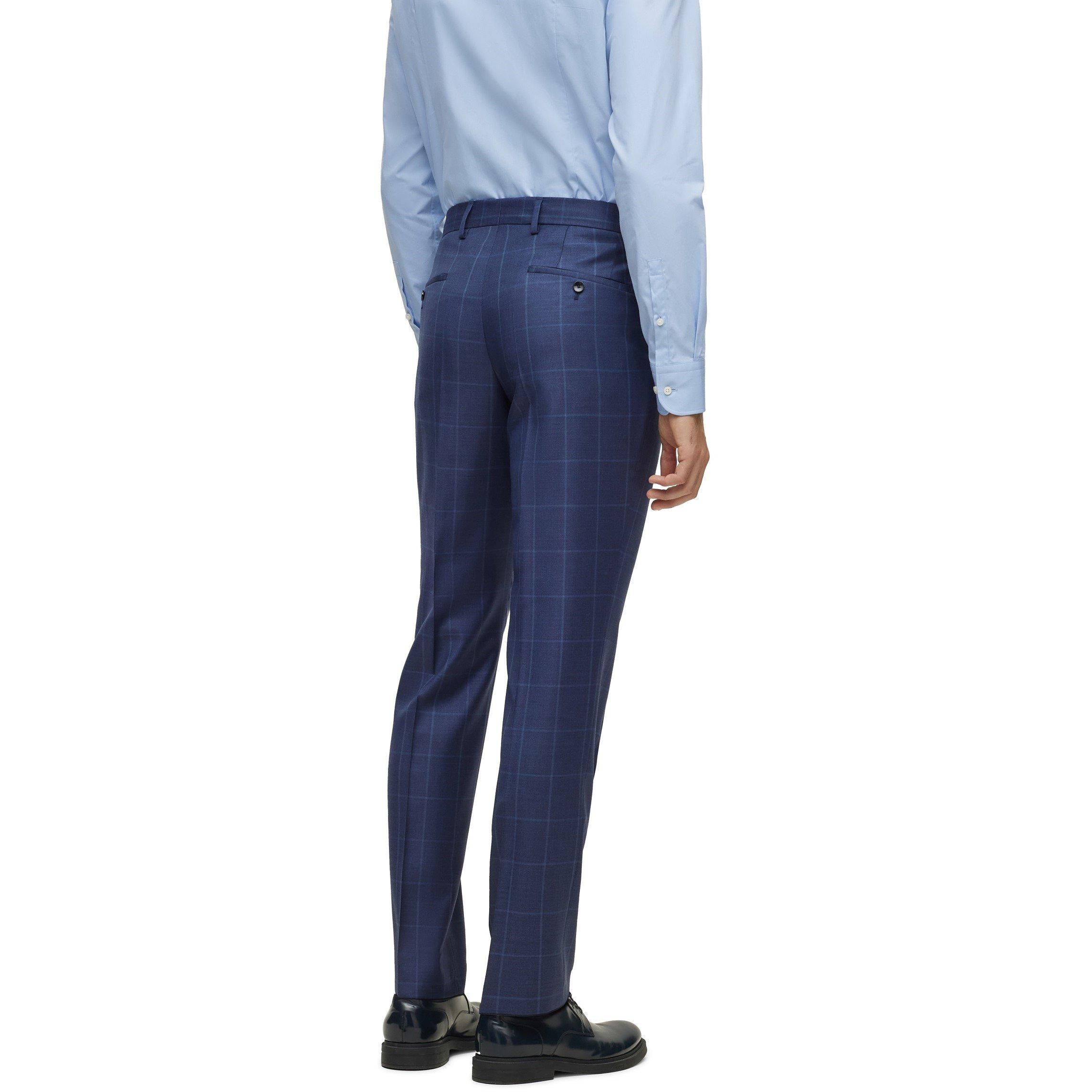 Blue - Boss - Men's H Huge Peak Suits - 3