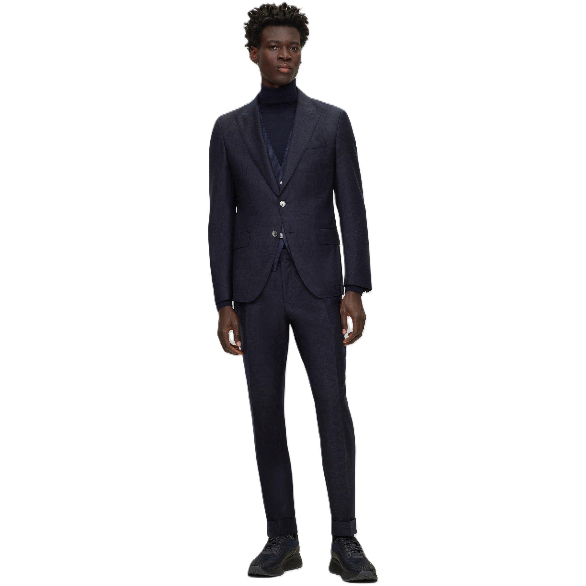 Blue - Boss - Men's C Huge Peak Suits - 4