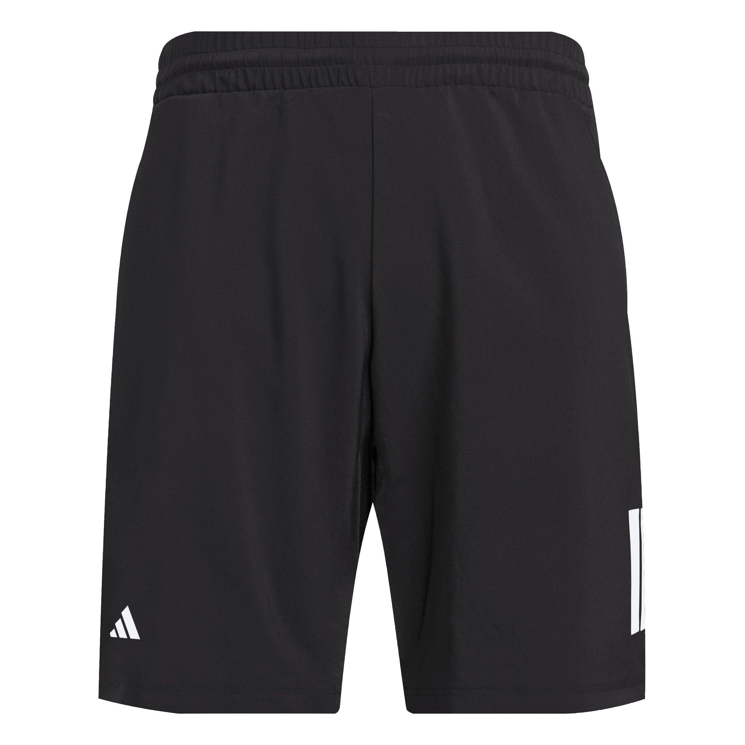 Black/White - adidas - Club 3 Stripe Shorts Mens - 1