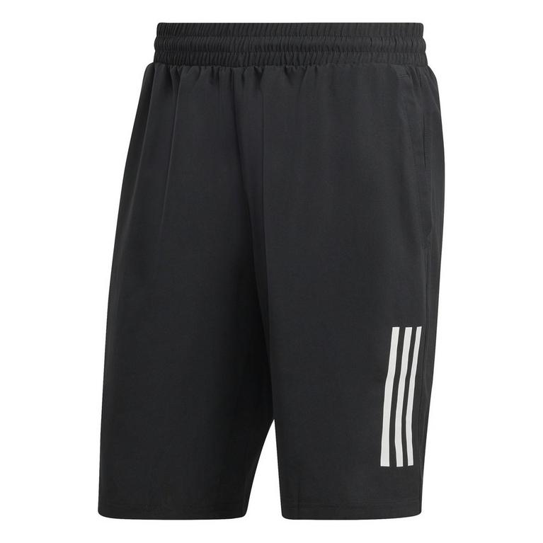 Negro/Blanco - adidas - Club 3 Stripe Shorts Mens - 1