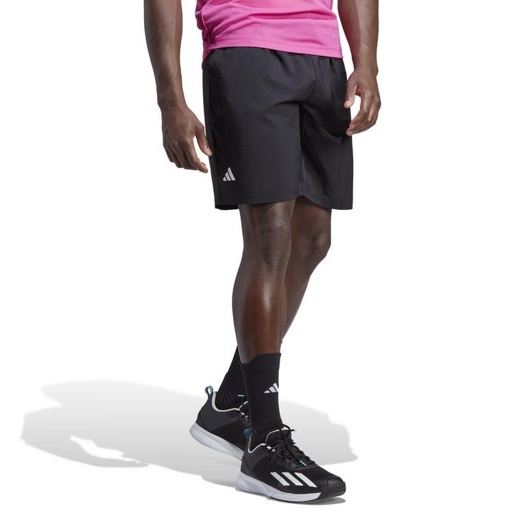 Negro/Blanco - adidas - Club 3 Stripe Shorts Mens - 4