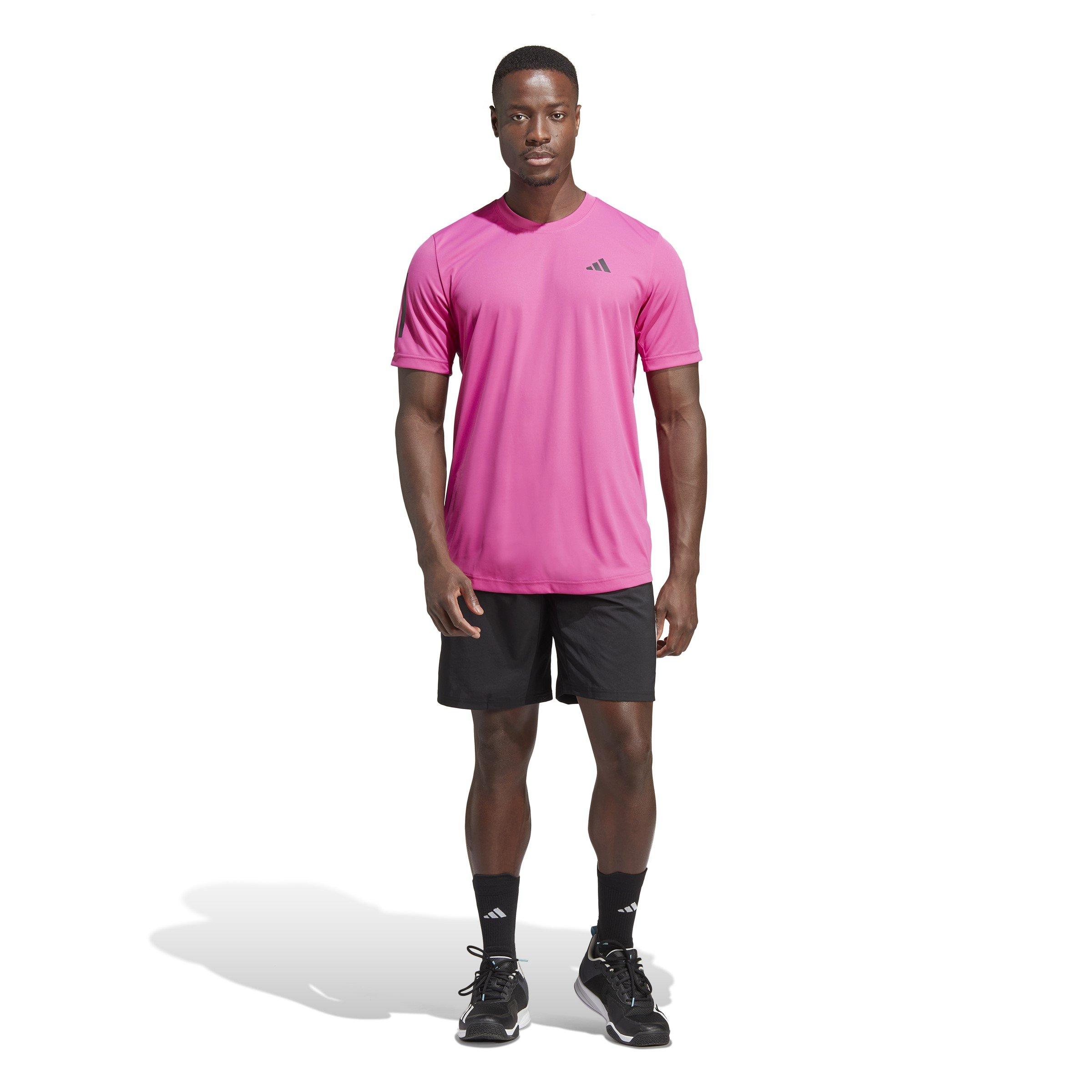 Schwarz/Weiß - adidas - Club 3 Stripe Shorts Mens - 5