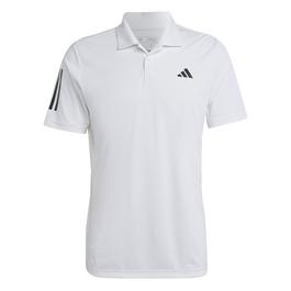 adidas Club 3 Stripe Polo Shirt Mens