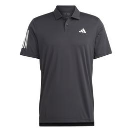 adidas Cotton classic polo shirt with striped collar trim