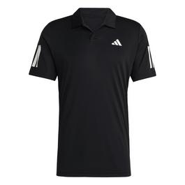 adidas Club 3 Stripe Polo Shirt Mens