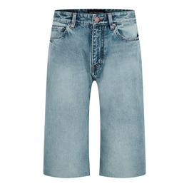 Balenciaga Slim Fit Denim Shorts