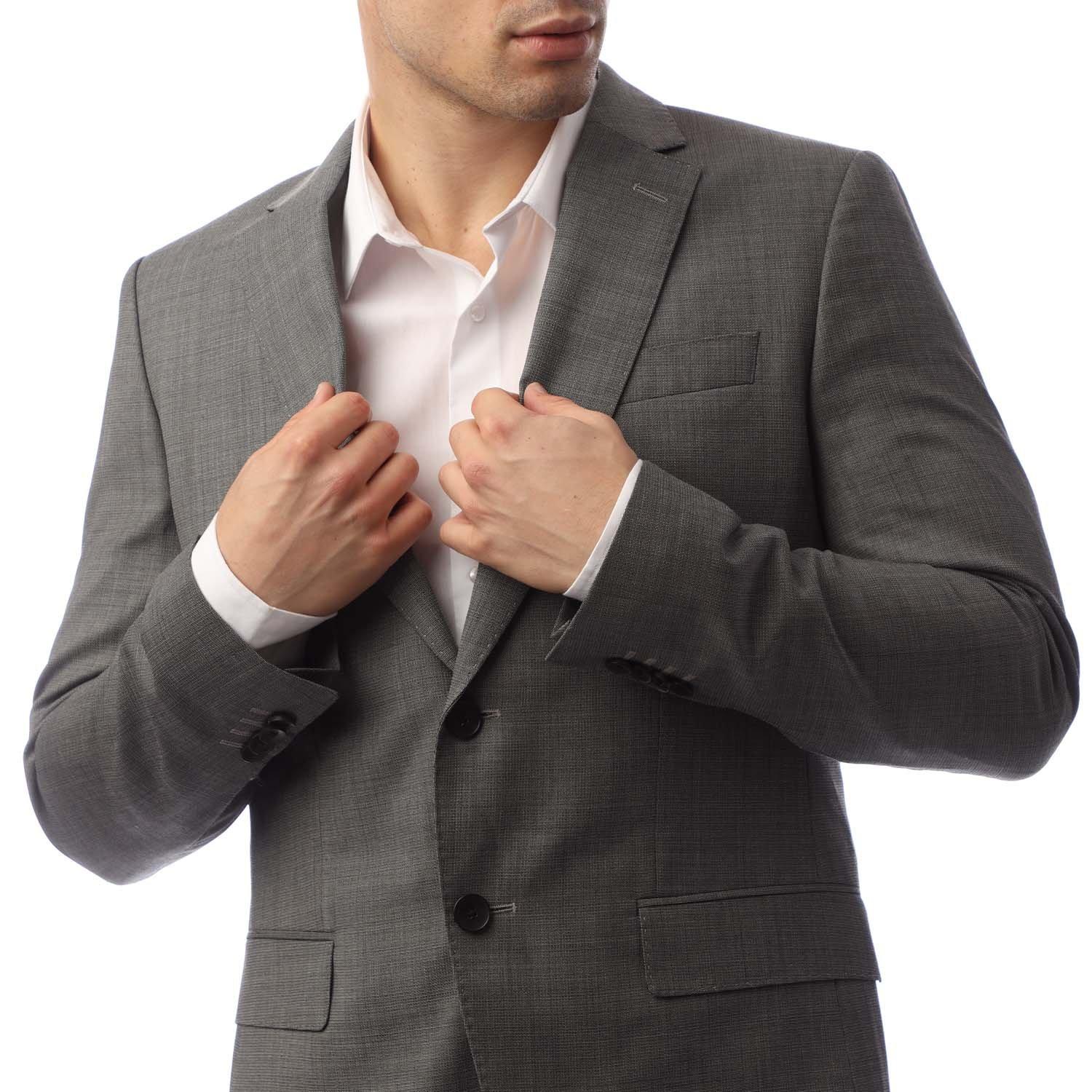 Silver - Boss - Men's Suit - 3