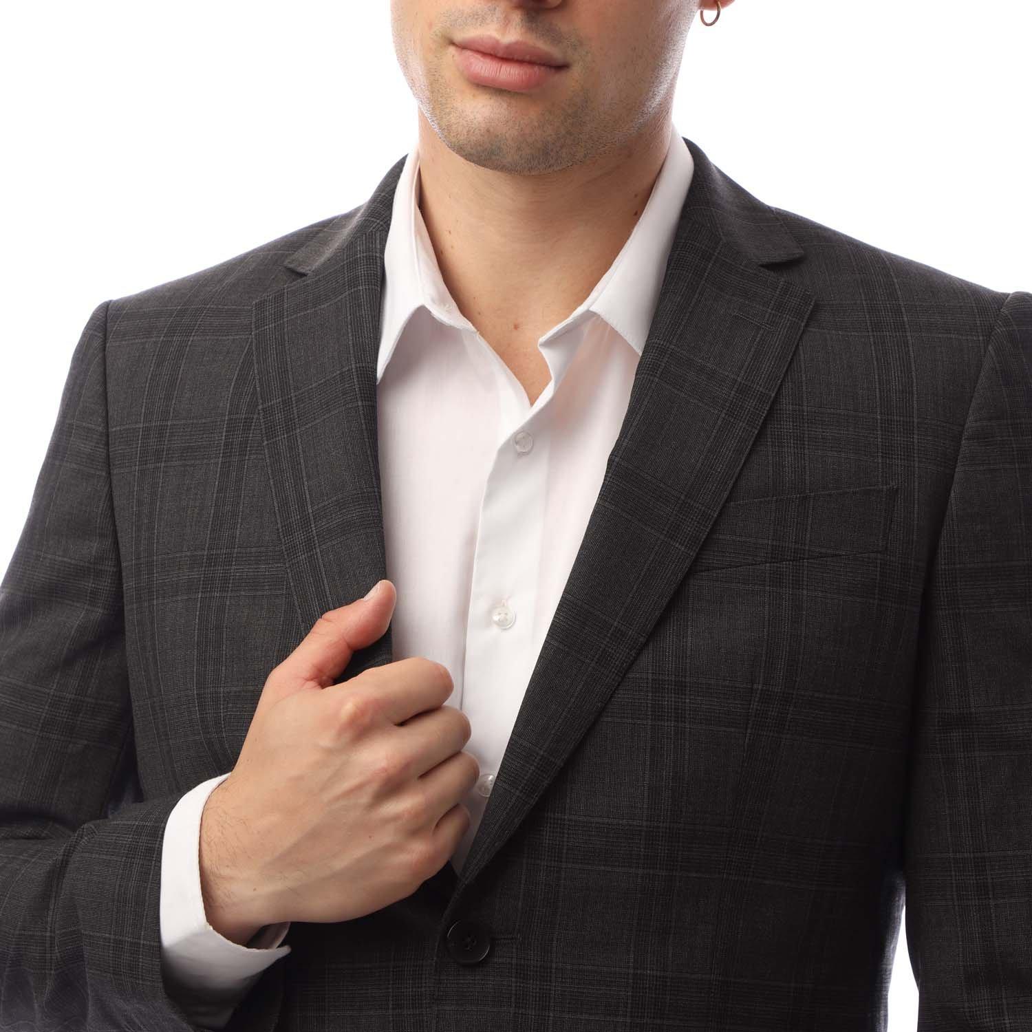 Grey - Boss - Men's Suit - 3