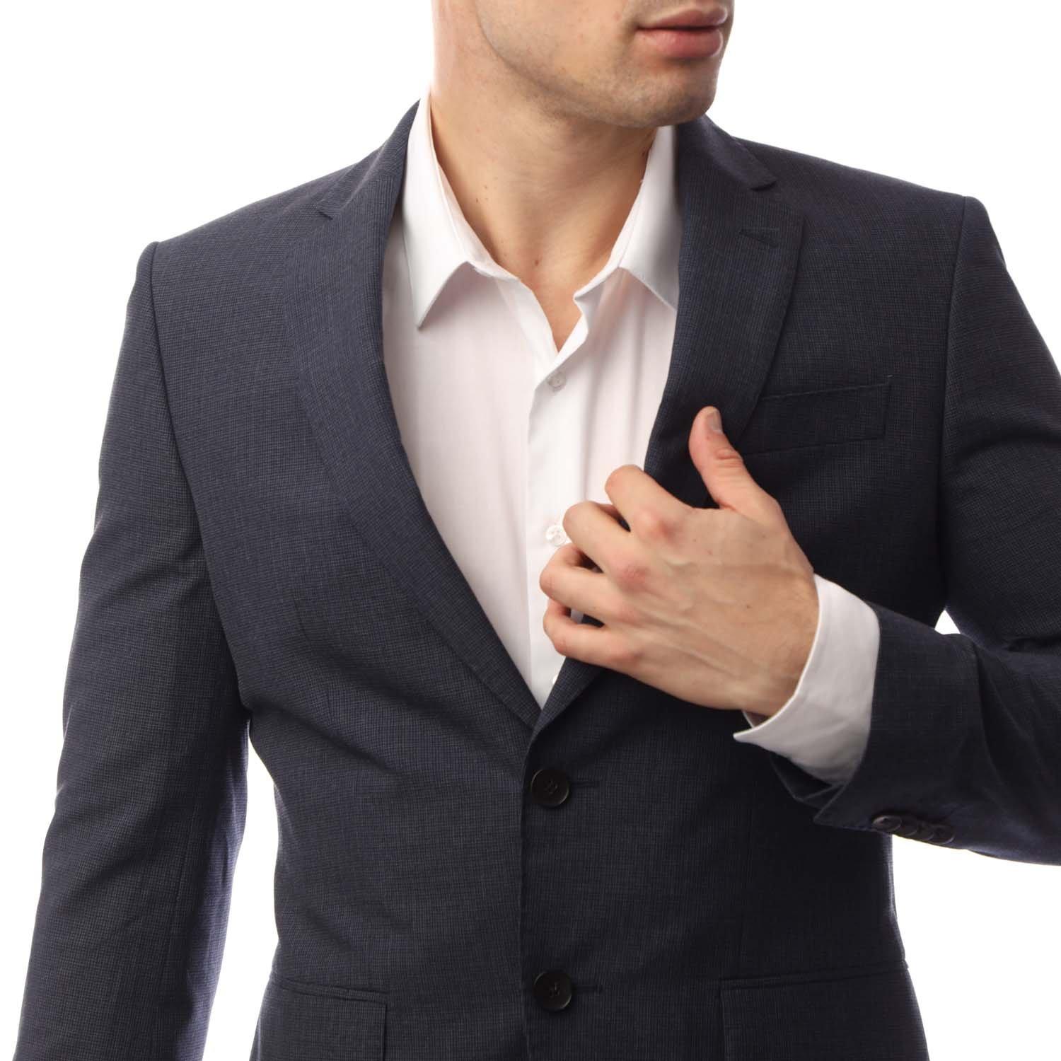 Blue - Boss - Men's Suit - 3