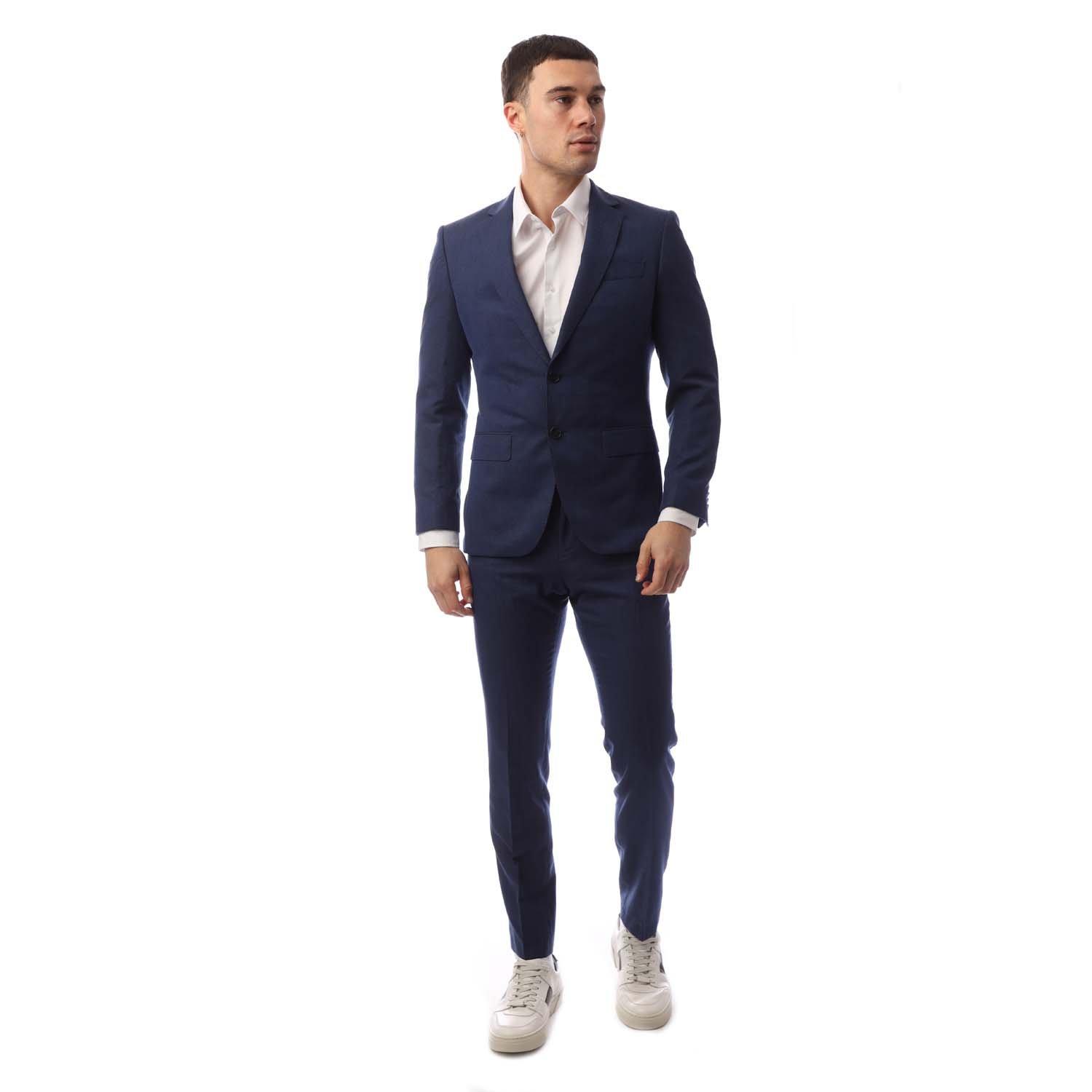Blue - Boss - Men's Tailored Fit Suit - 1
