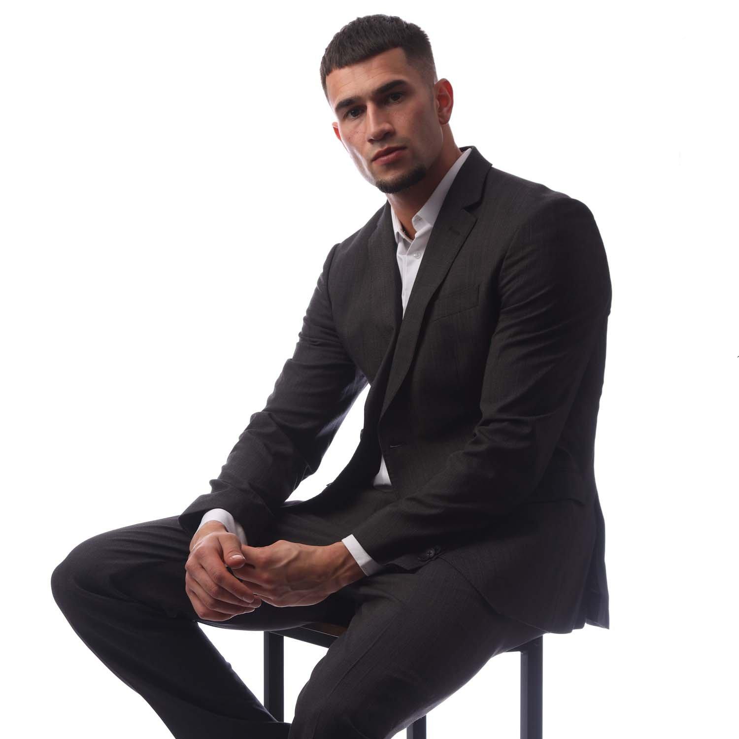 Black - Boss - Men's Suit - 4