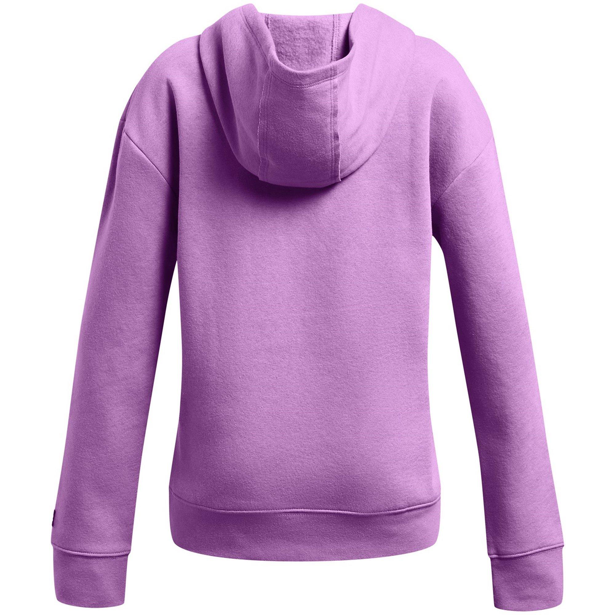 Purple - Under Armour - Armour Pjt Rck G Campus Hoodie Hoody Girls - 2