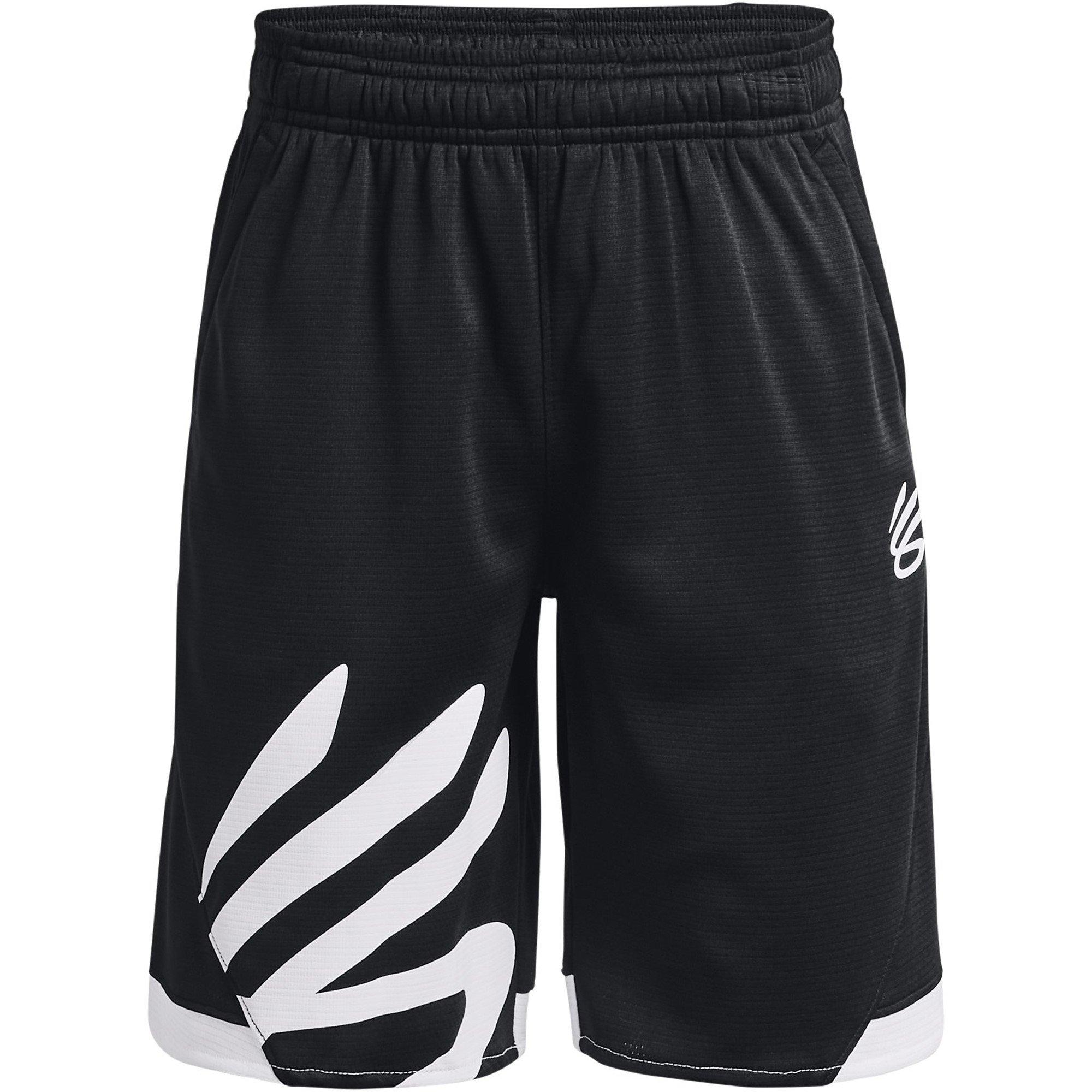 Under Armour Boys Kids' Curry Splash Basketball Shorts - Black - 7-8 (S)