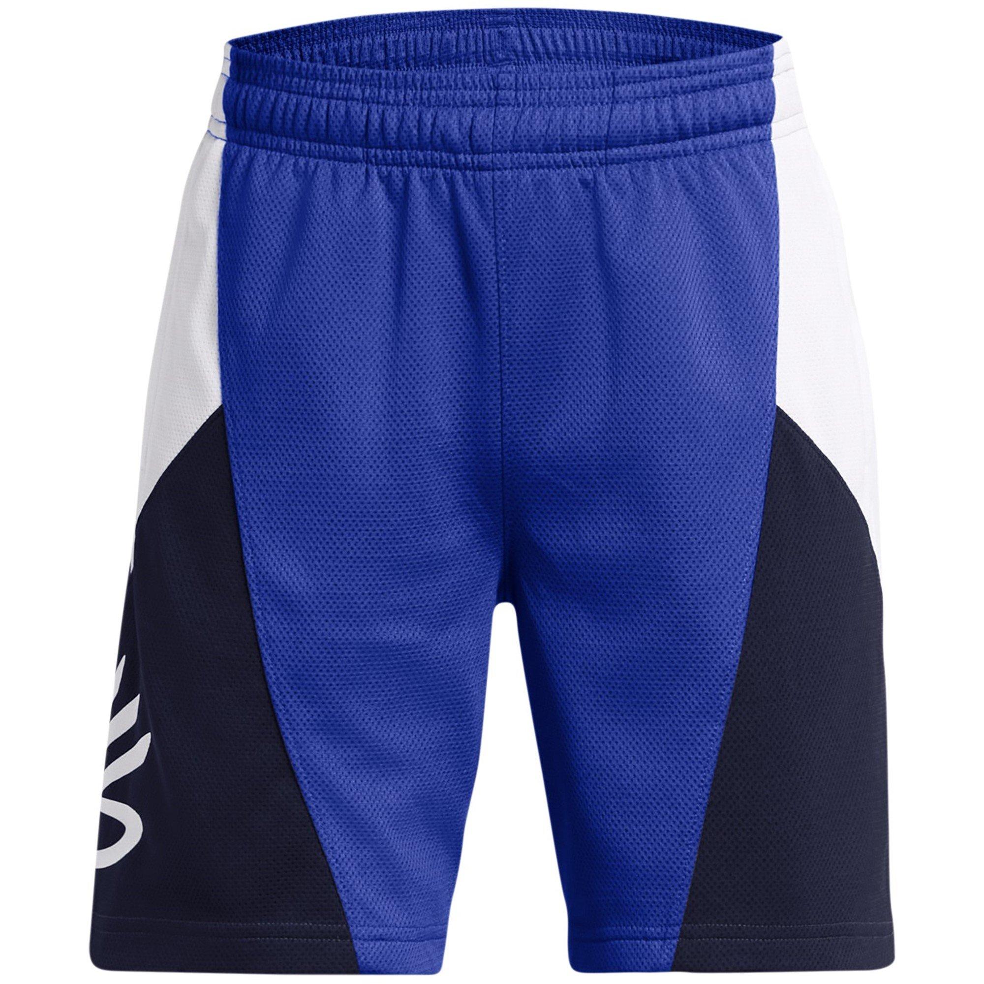 Under Armour Boys Kids' Curry Splash Basketball Shorts - Blue - 7-8 (S)