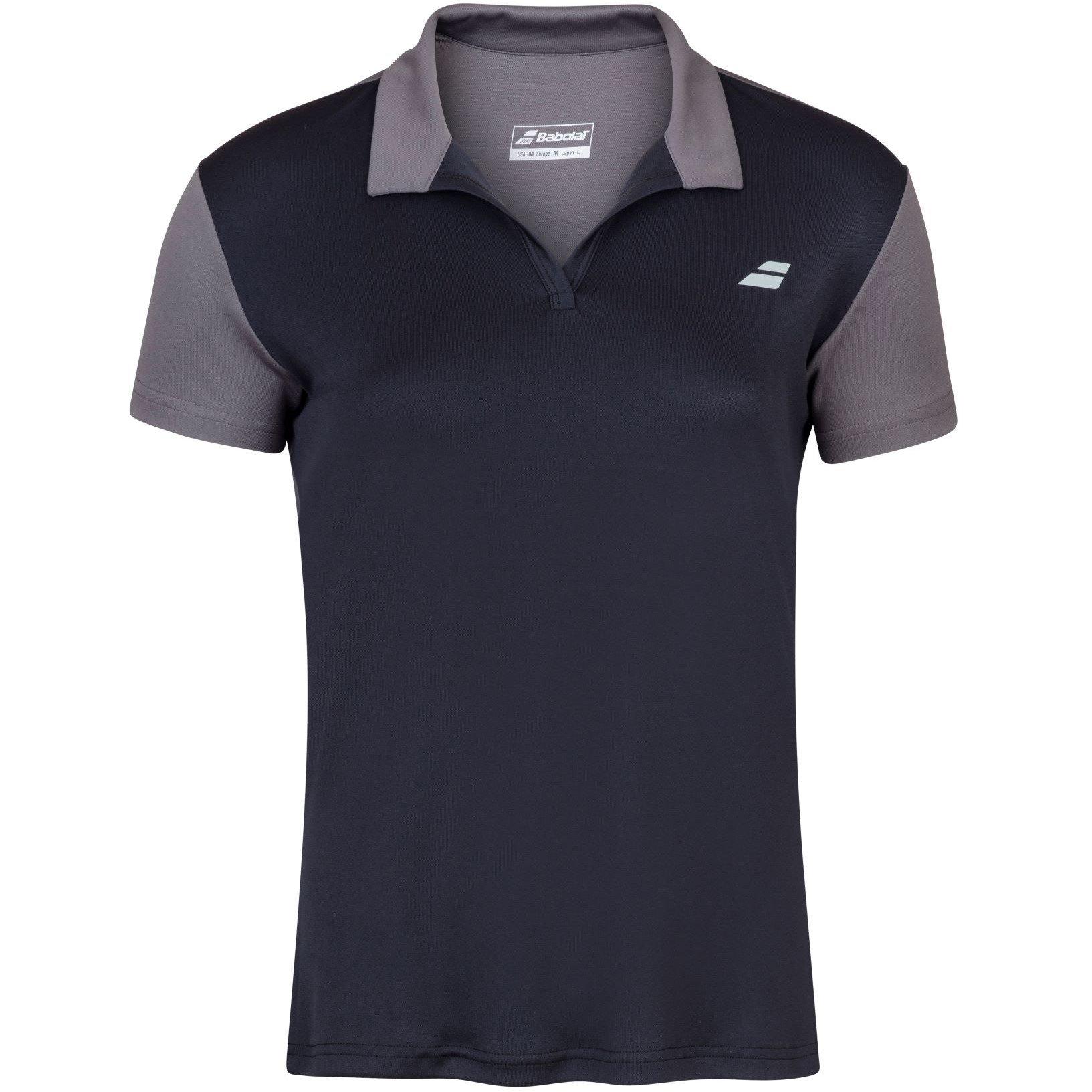 Negro/Negro - Babolat - Play Polo Tennis T-shirt Womens - 1