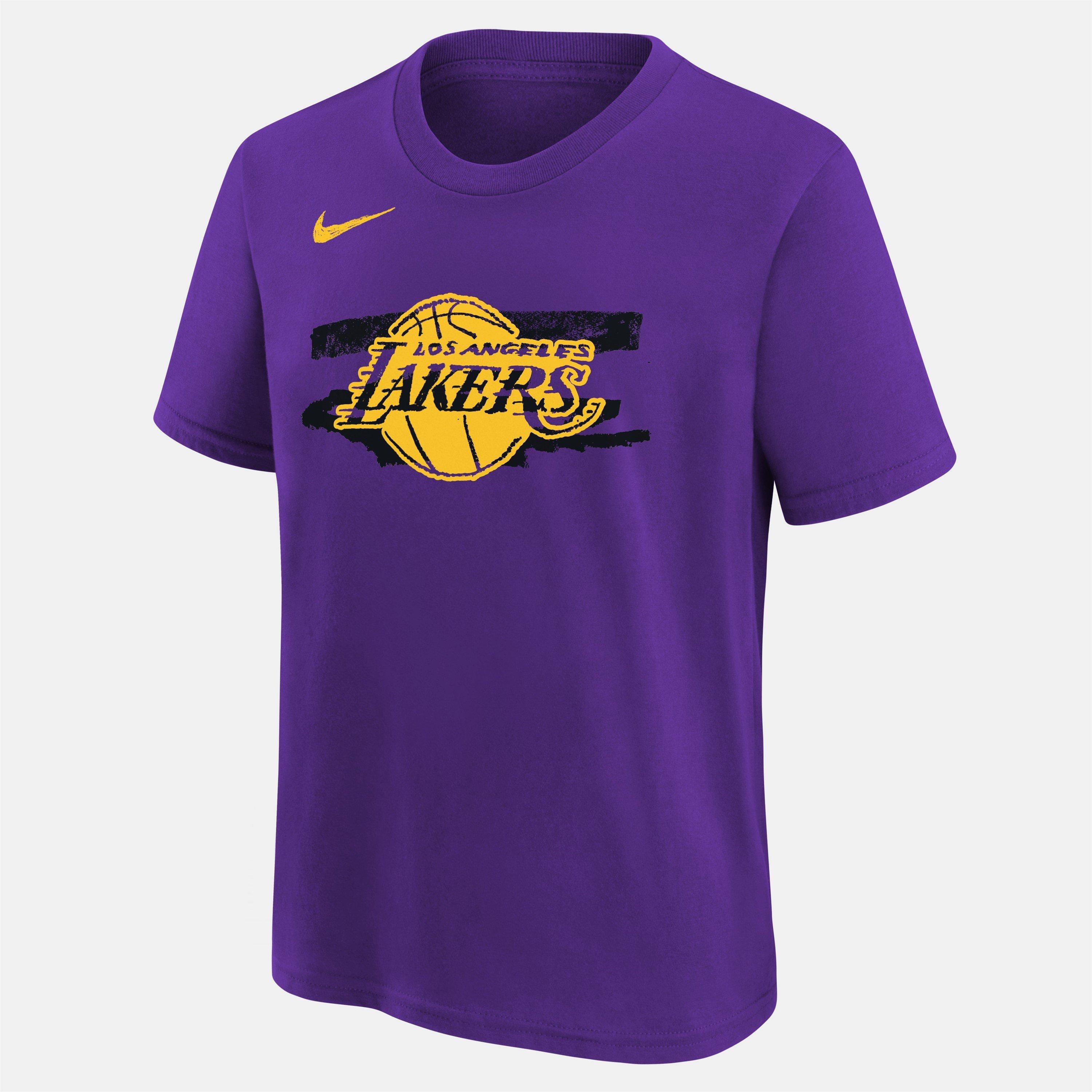 Nike Boys Nba Team Logo Graphic Short Sleeve T-Shirt - Lakers - 11-12 (L)