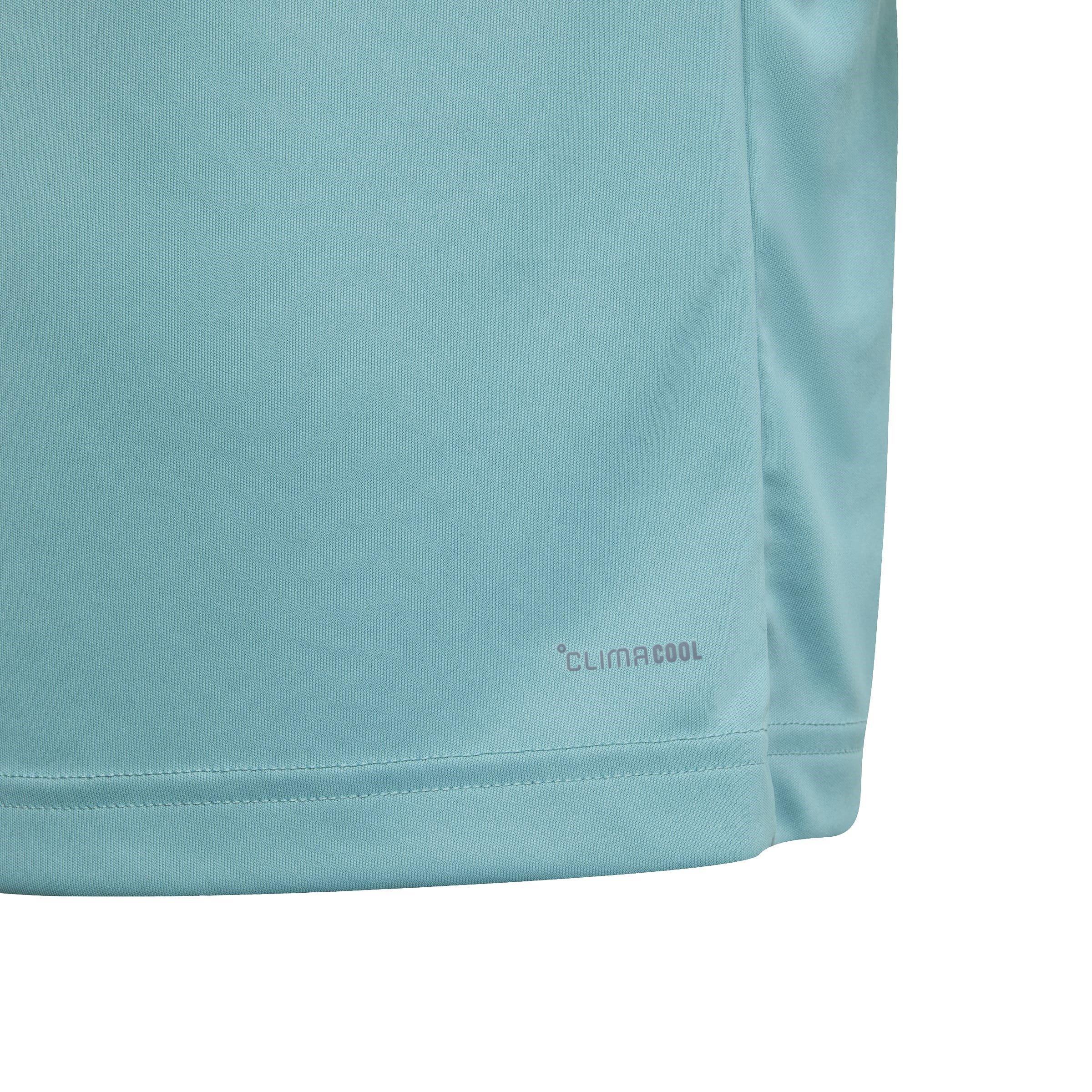 Powder Teal - adidas - Club Tennis 3-Stripes Juniors Performance T-Shirt - 3