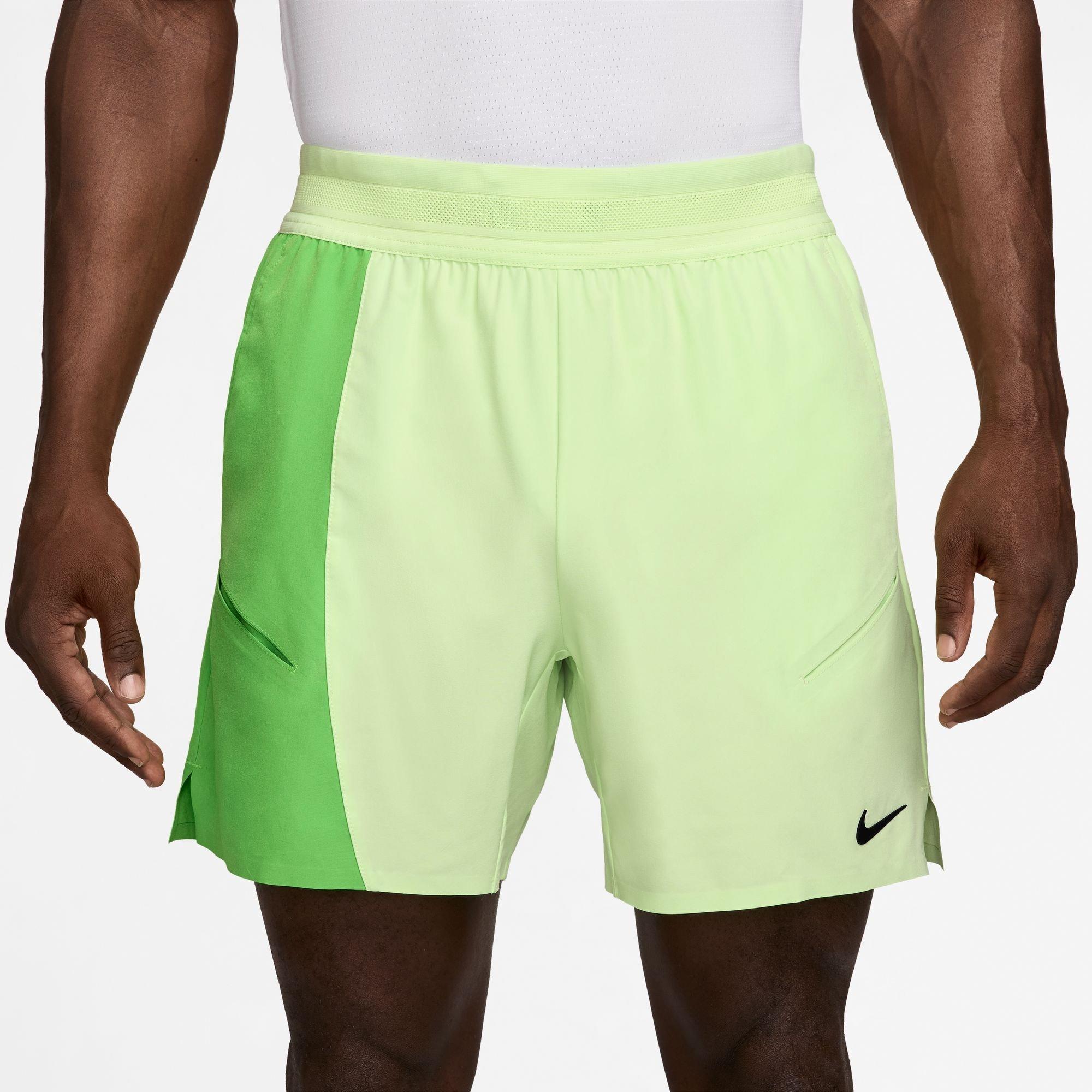 Nike Men's Performance Tennis Shorts - Lt Liq/Green - S