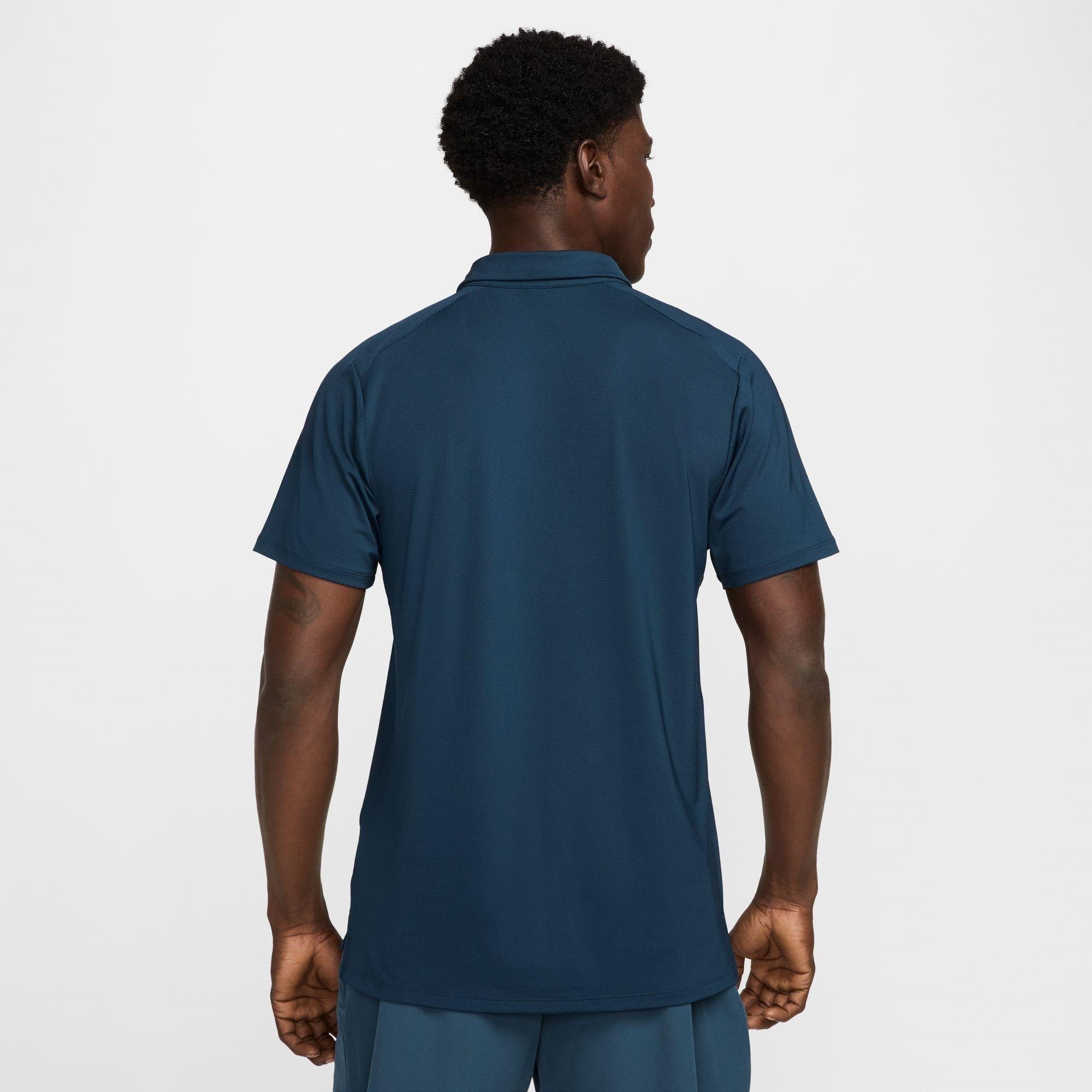 Arm Marine/Wit - Nike - Advantage Tennis Polo Shirt Mens - 2