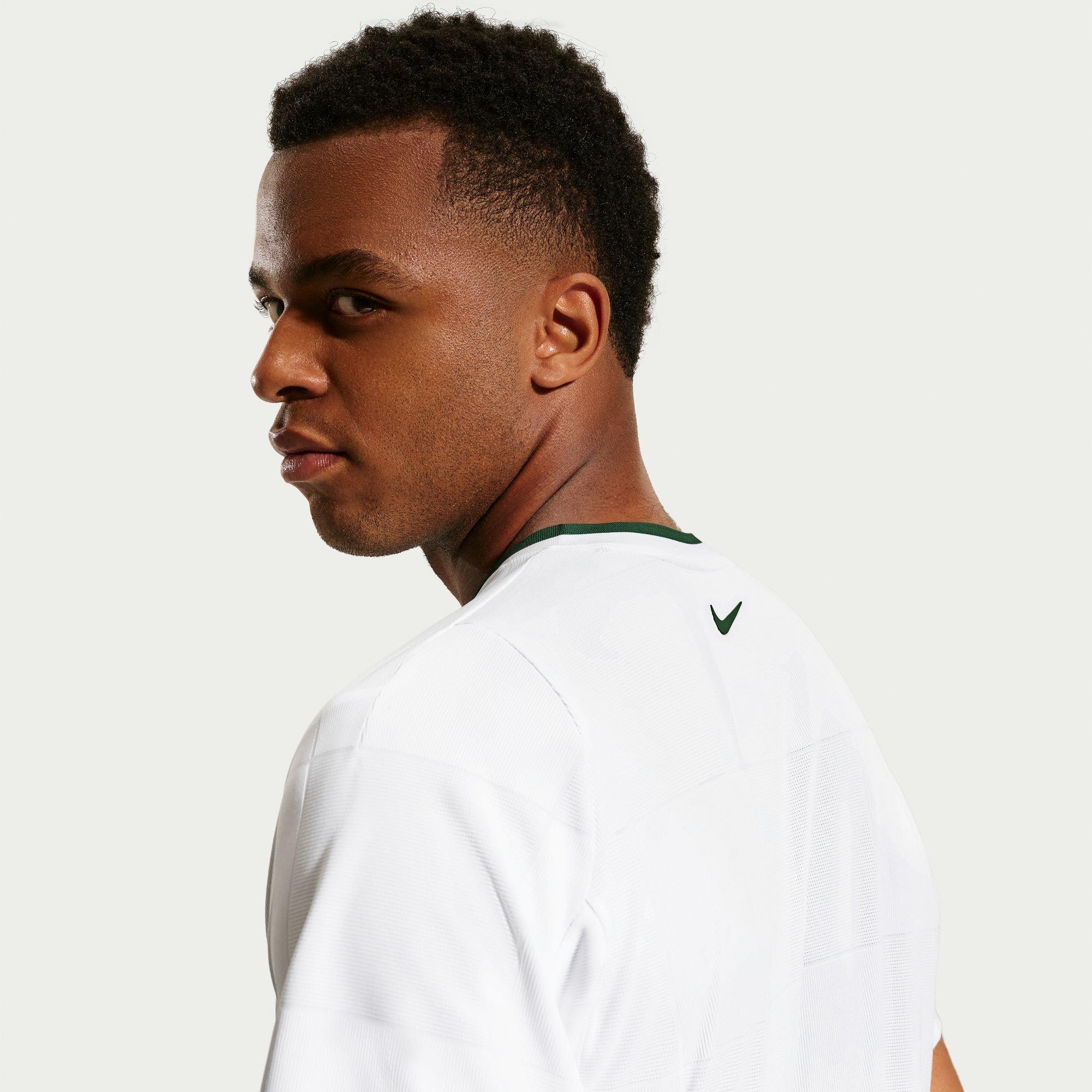 Wit/Groen - Nike - Men's Short Sleeve Performance T-Shirt - 4