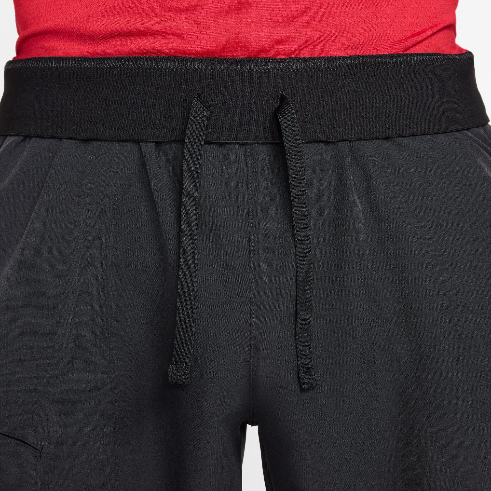 Black/White - Nike - Advantage 6-Inch Shorts Mens - 4