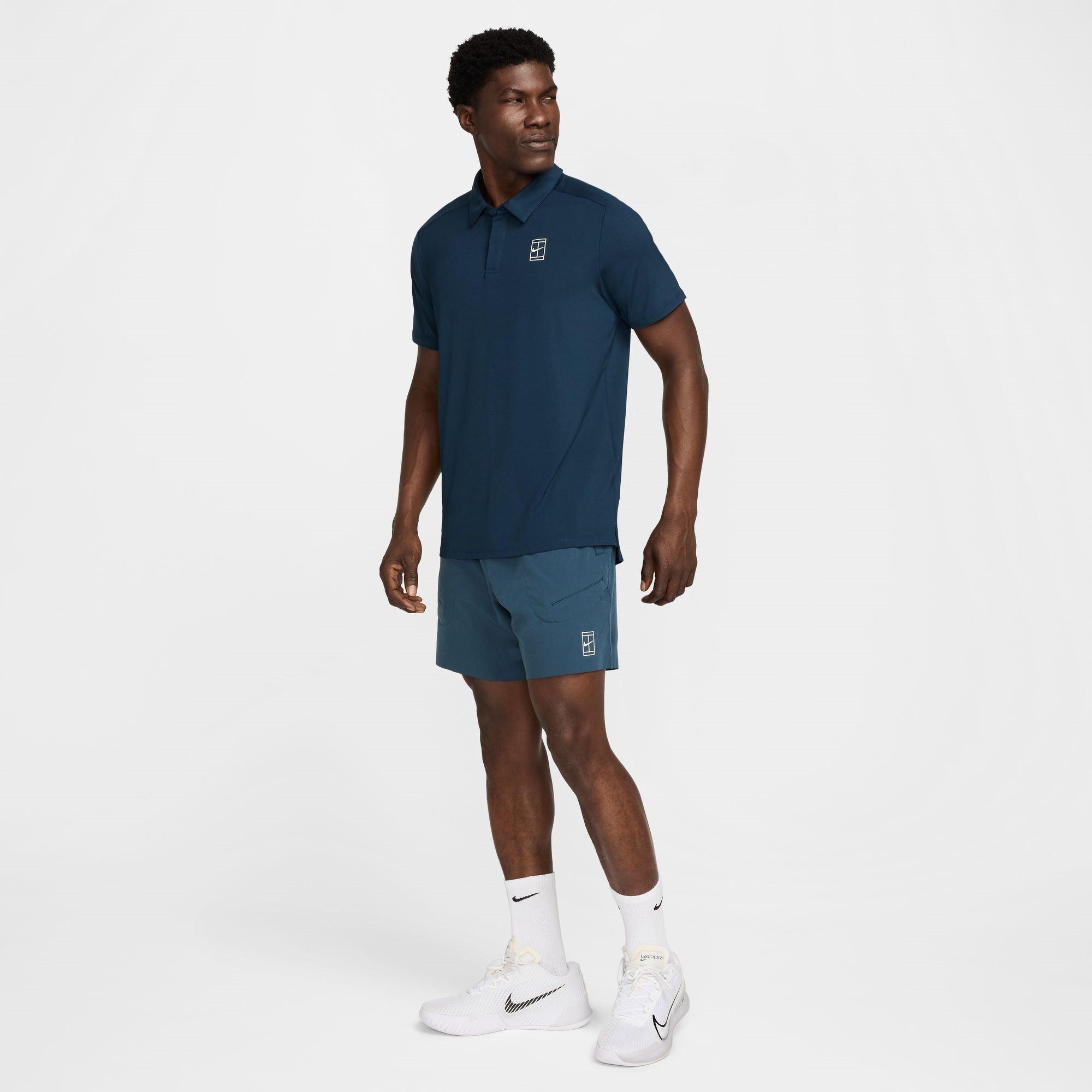 Arm Navy/White - Nike - Advantage 6-Inch Shorts Mens - 7