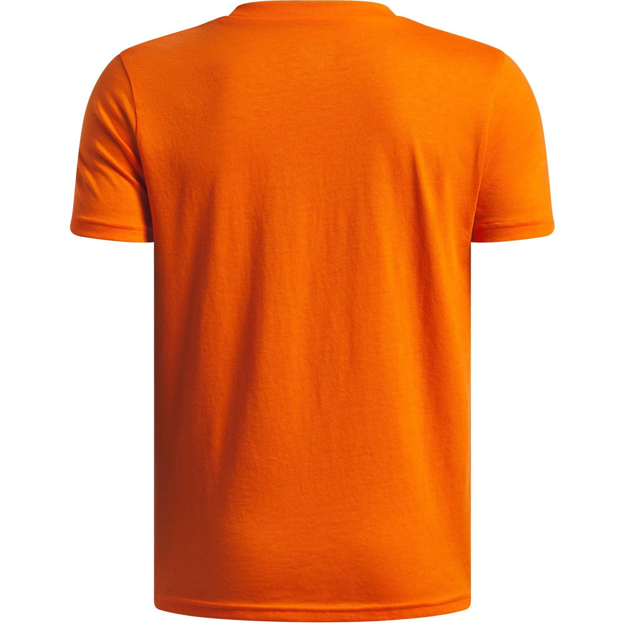 Oranje/Zwart - Under Armour - Kids' Short Sleeve Performance T-Shirt - 2