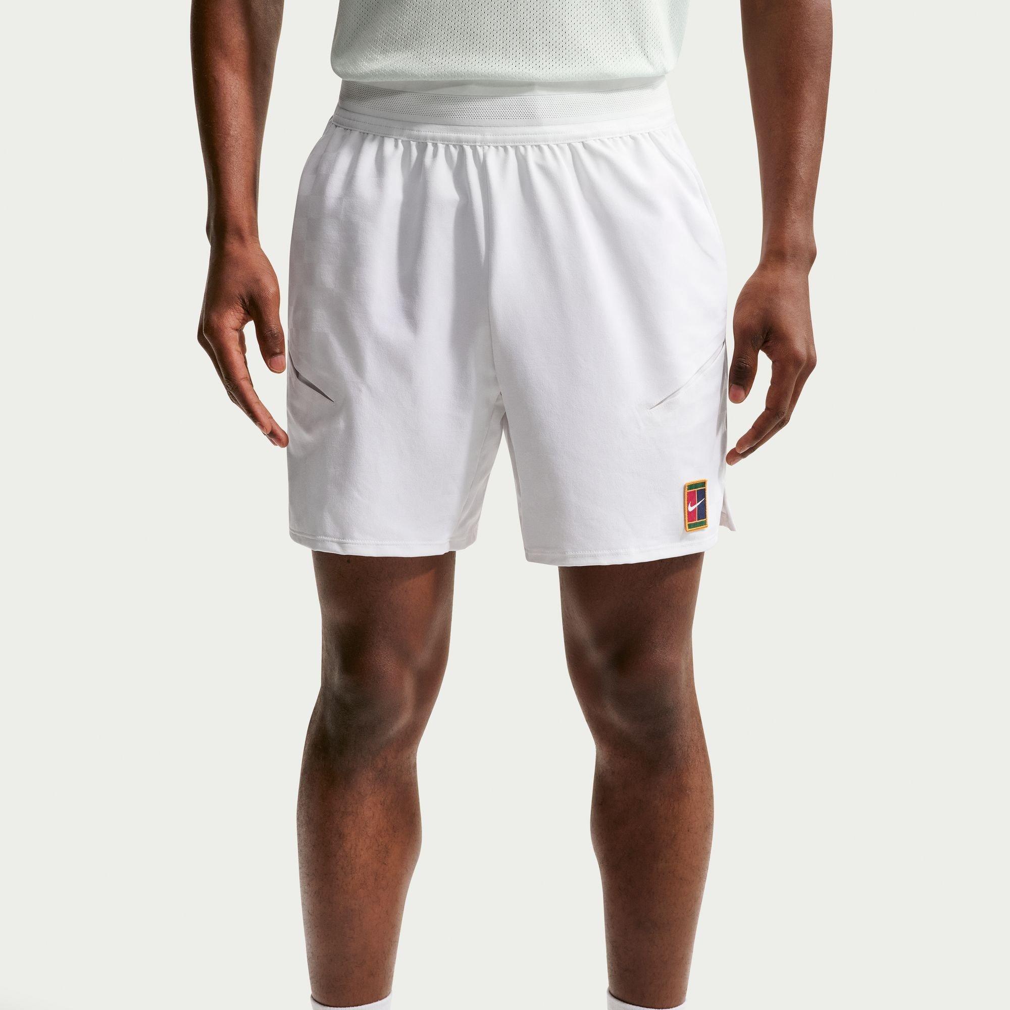Wit/Groen - Nike - Men's Performance Tennis Shorts - 1