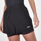 Noir - Slazenger - 2in1 Shorts Womens - 3