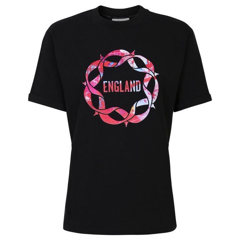 Noir - England Netball - ENG  Roses Block  T Shirt suit - 1
