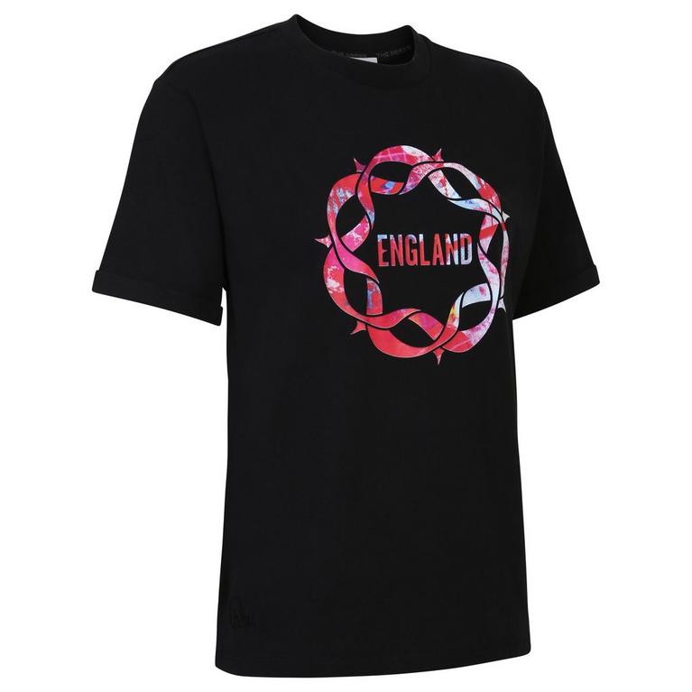 Noir - England Netball - ENG  Roses Block  T Shirt suit - 2