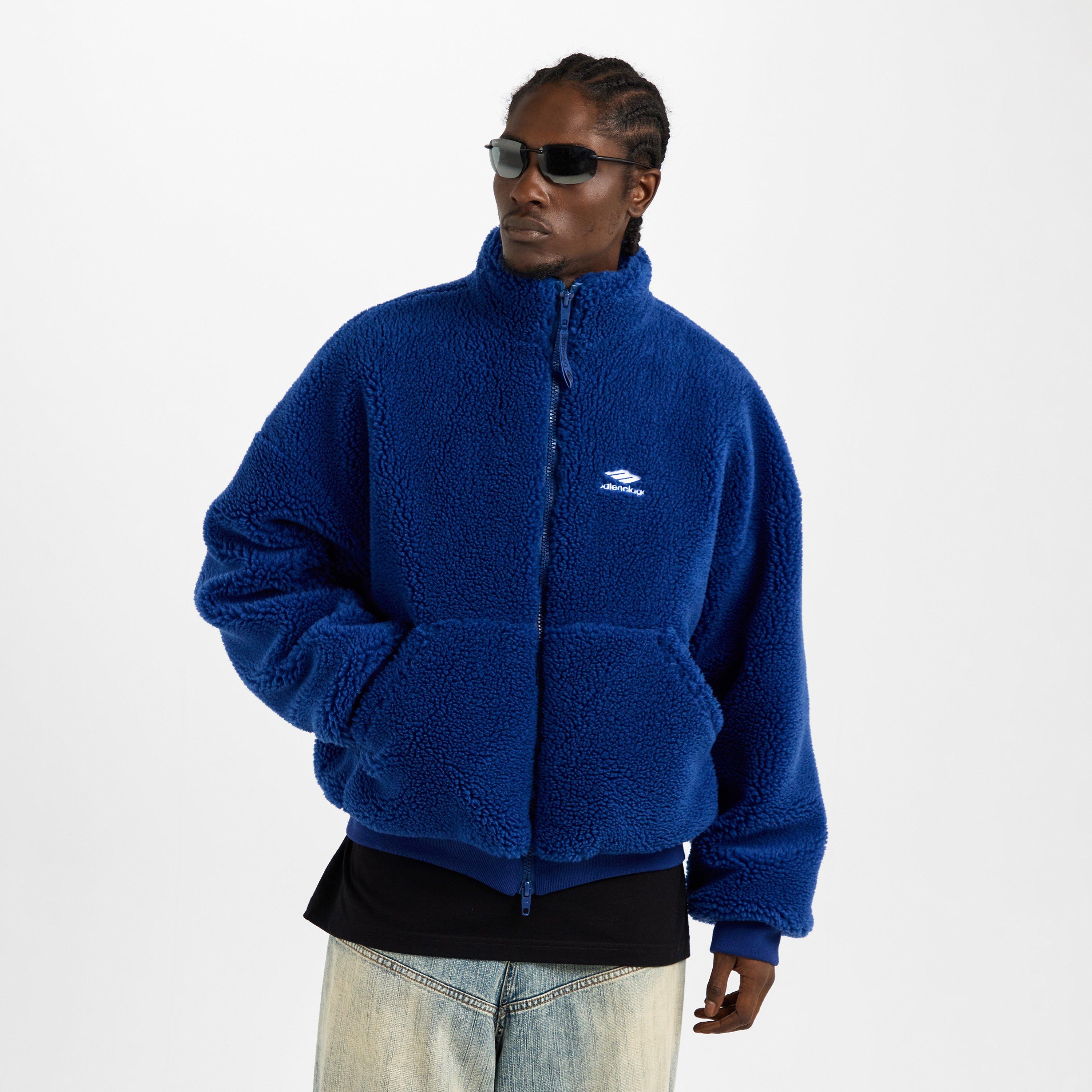 Blue - Balenciaga - Bal Zip-Up Jacket Sn62 - 3