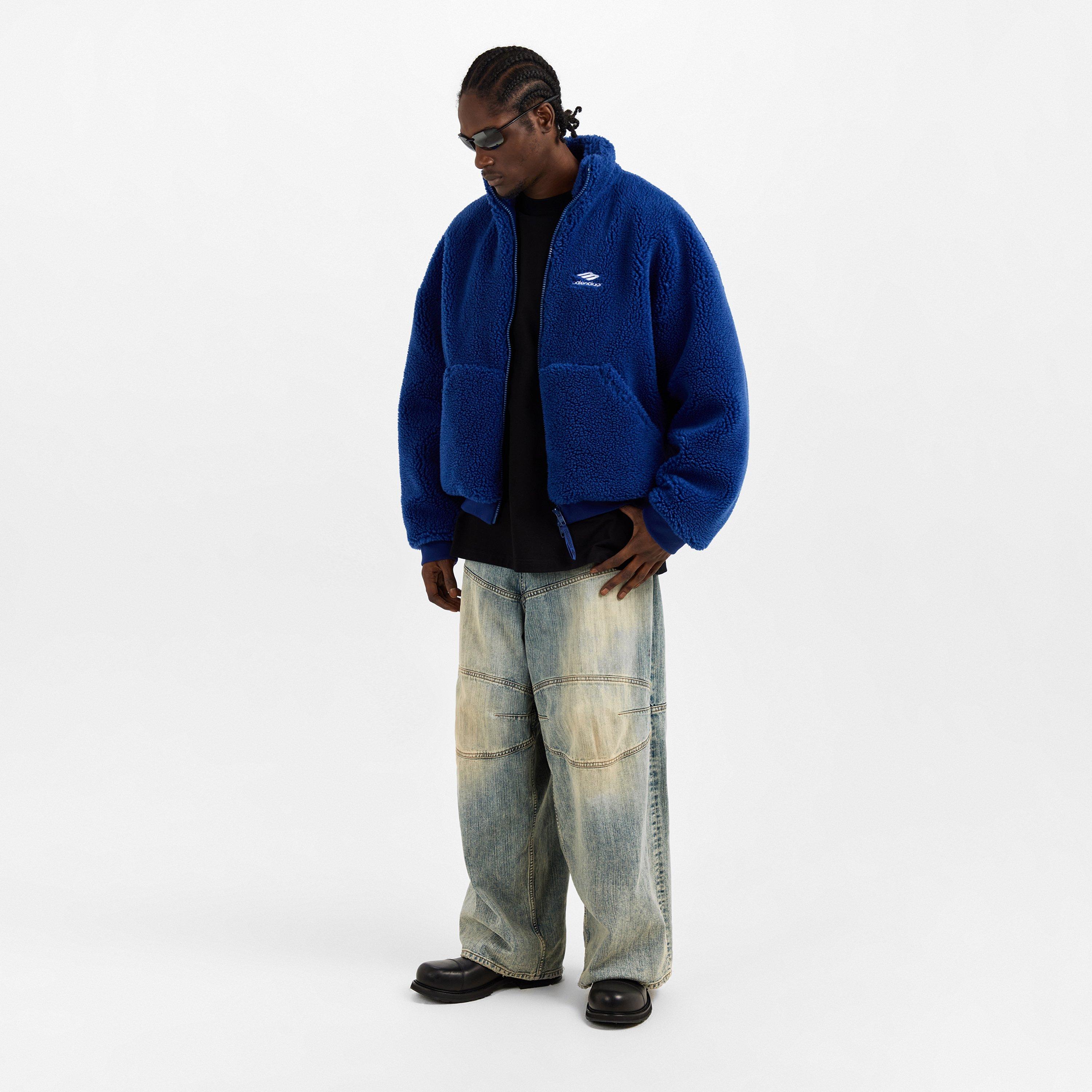 Blue - Balenciaga - Bal Zip-Up Jacket Sn62 - 6