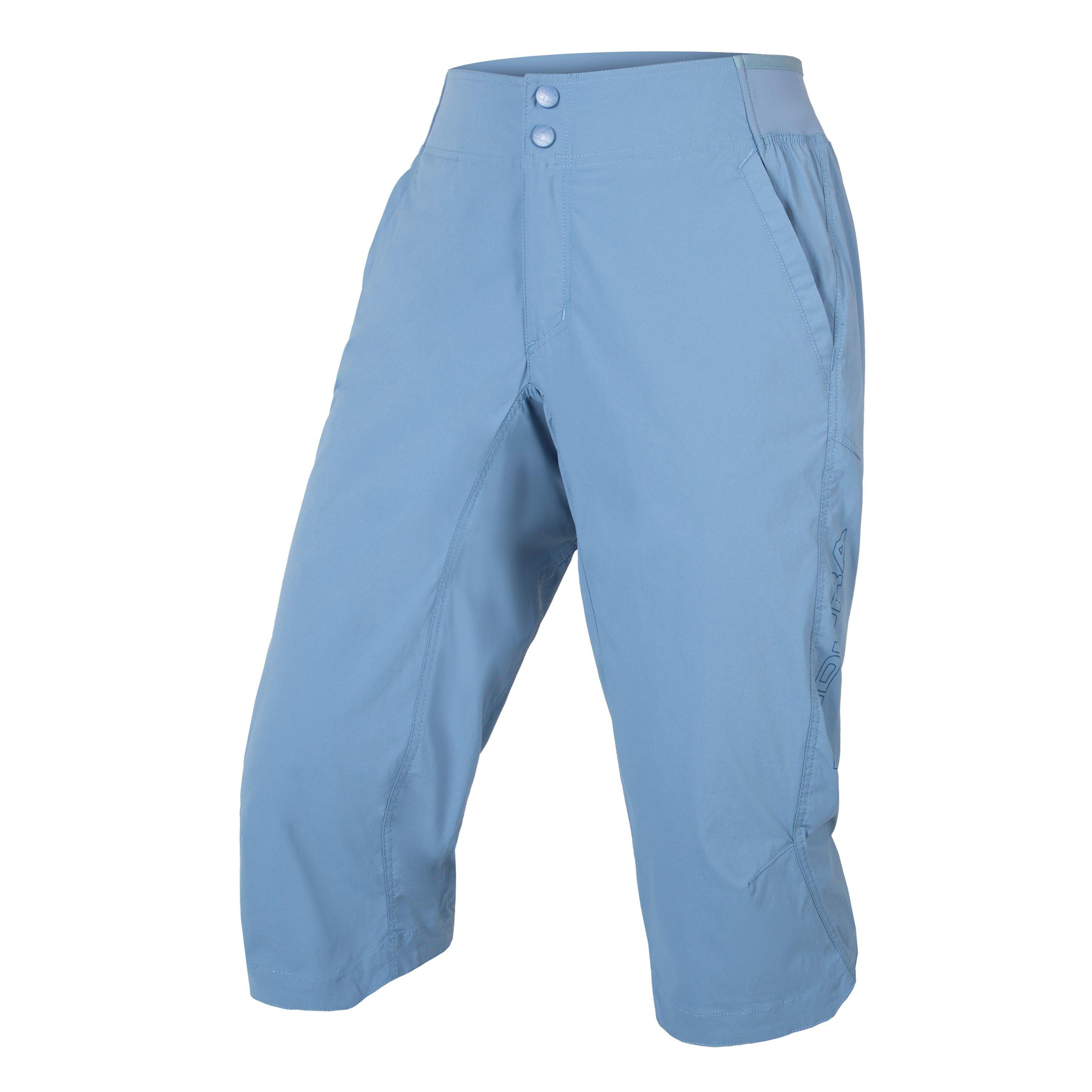 Endura Women's Hummvee Lite 3/4 Shorts (With Liner) - Blue Steel - 8 (XS)