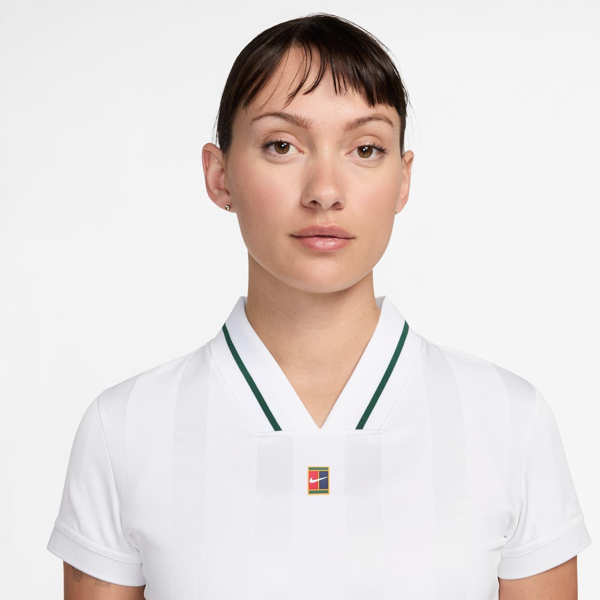 White/Green - Nike - Women's Tennis Dress - 4