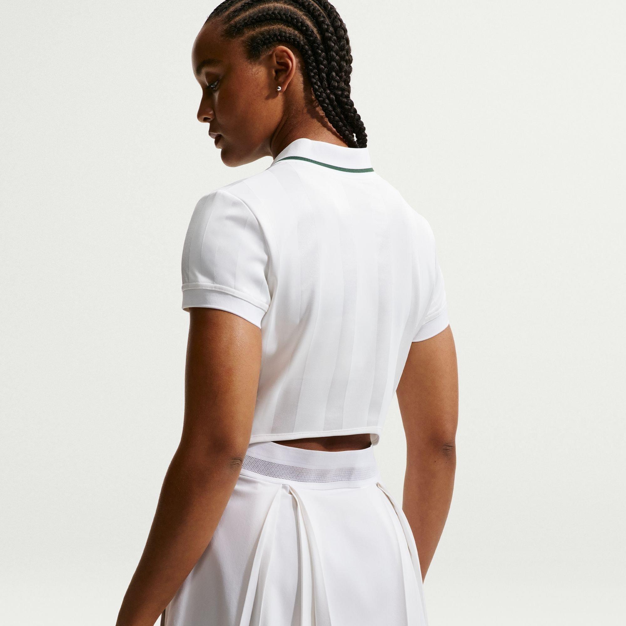 White/Green - Nike - Women's Tennis Dress - 5