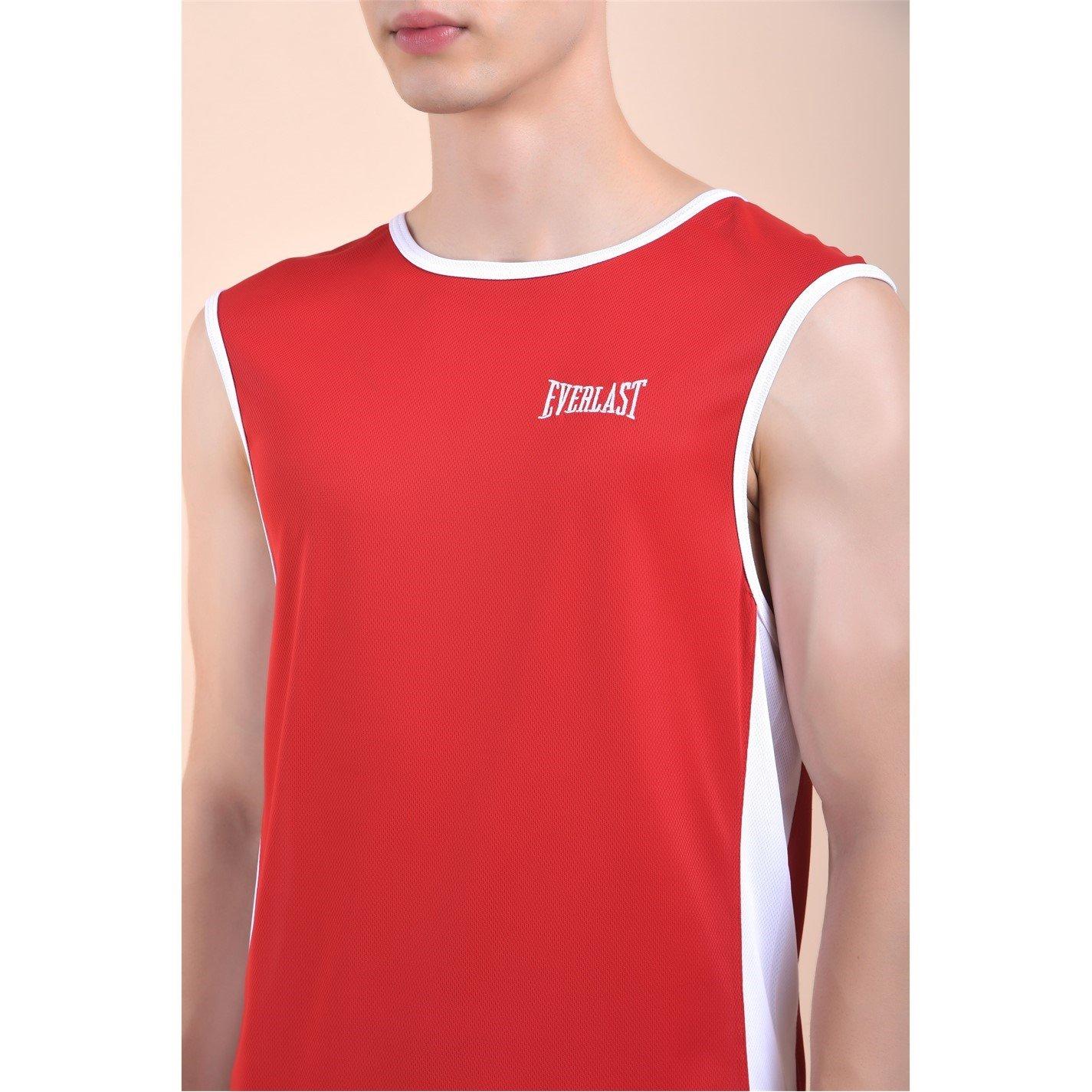 Everlast Men's Boxing Vest - Red/White - M