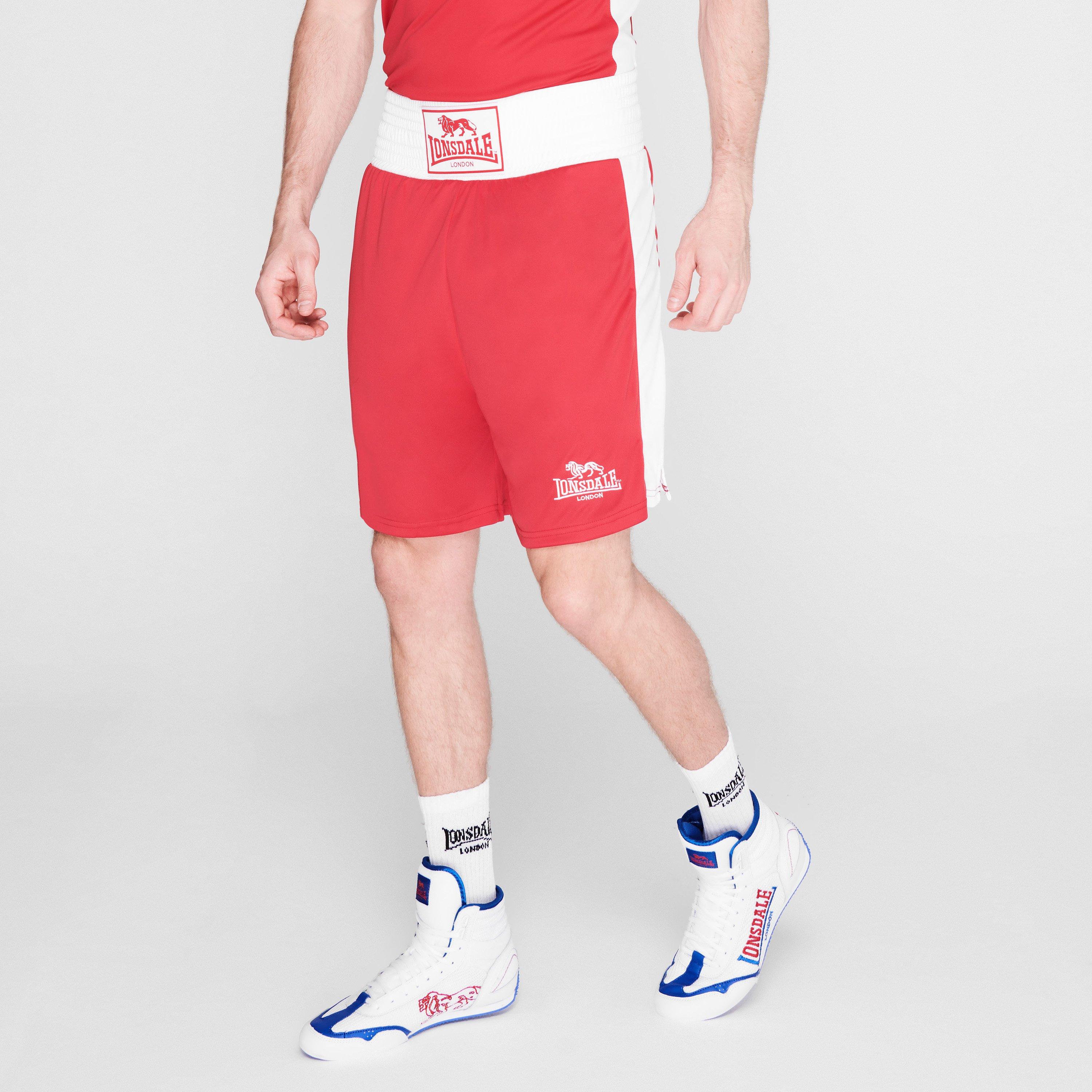 Red/White - Lonsdale - Box Short Mens - 2