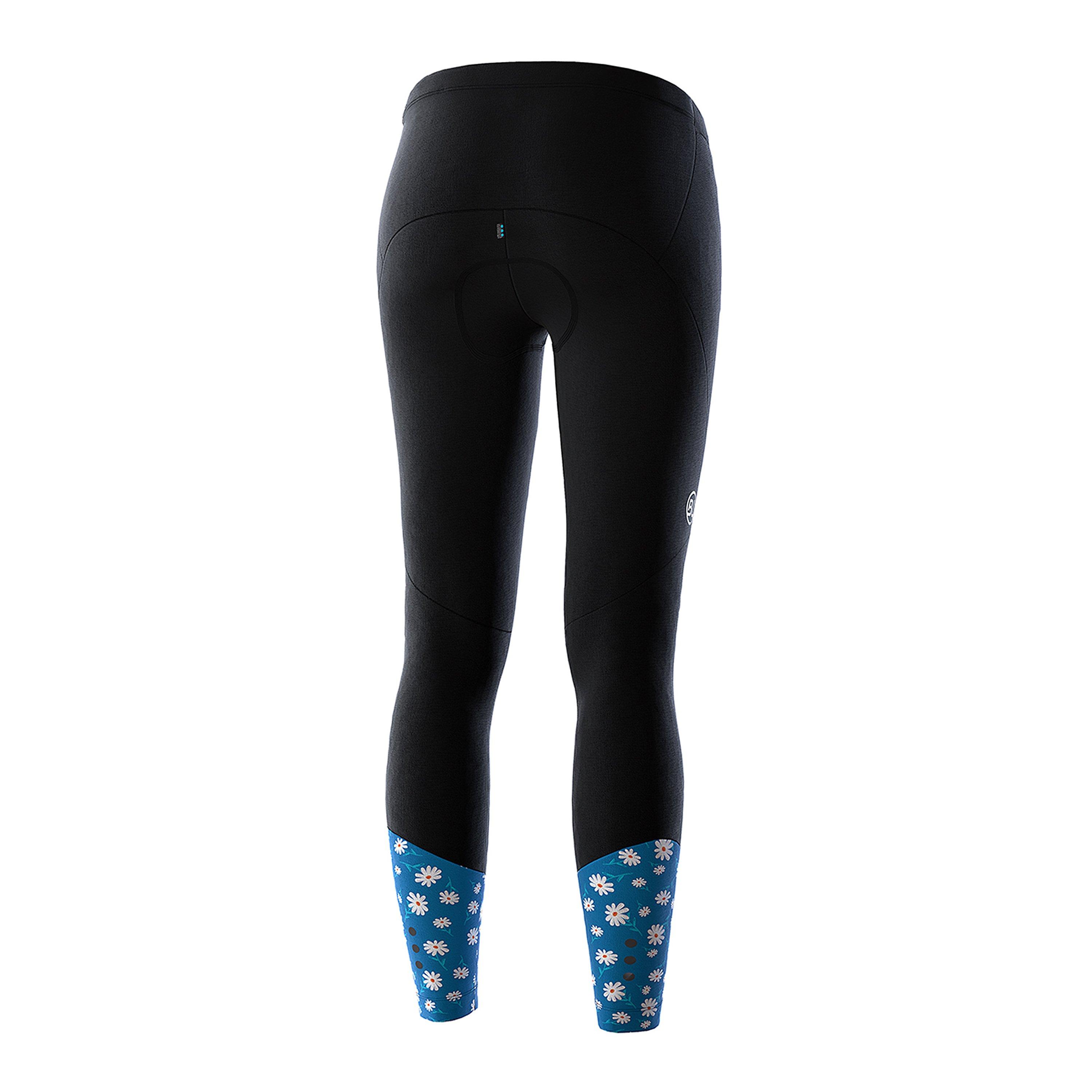 Black/Blue - Bicycle Line - Women's SOAVE Thermal Slim Fit Cycling Tights - 2
